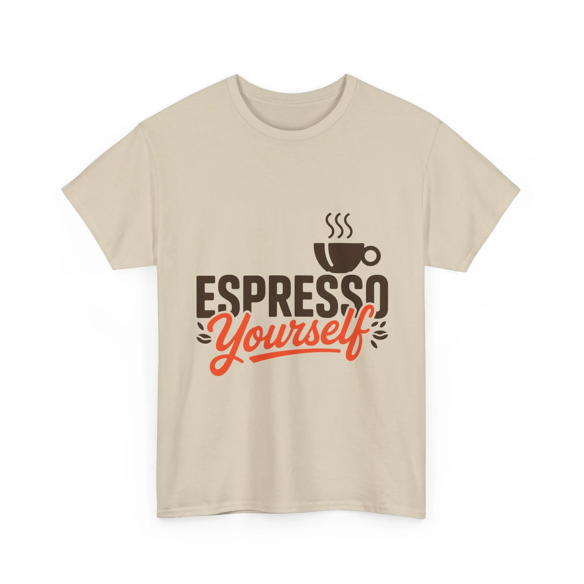 Espresso Yourself Mens T-Shirt, Funny Coffee Graphic Tee, Coffee Tee, Coffee Humor - Image 2
