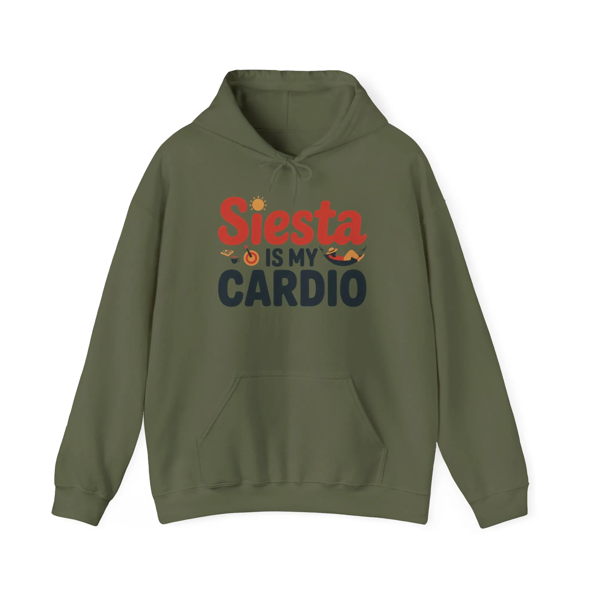Mens Heavy Blend™ Hooded Sweatshirt, Siesta Is My Cardio Funny Mens Hoodie Spain Humor Gift - Image 13