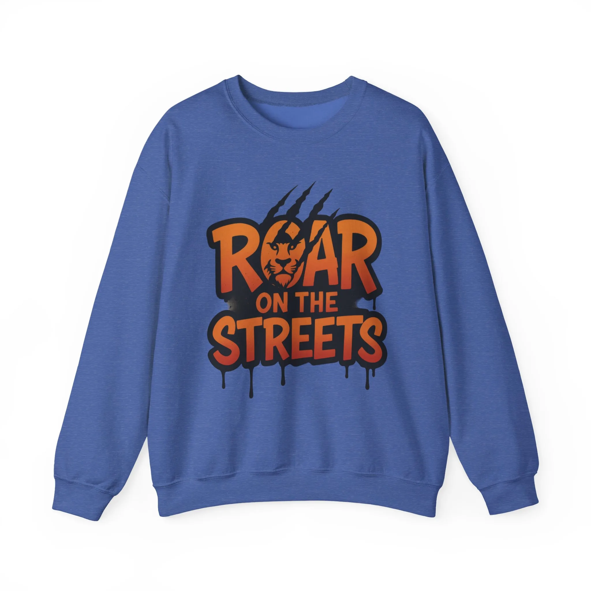 Mens Heavy Blend™ Crewneck Sweatshirt, Roar on the Streets Mens Lion Crewneck Sweatshirt - Image 22