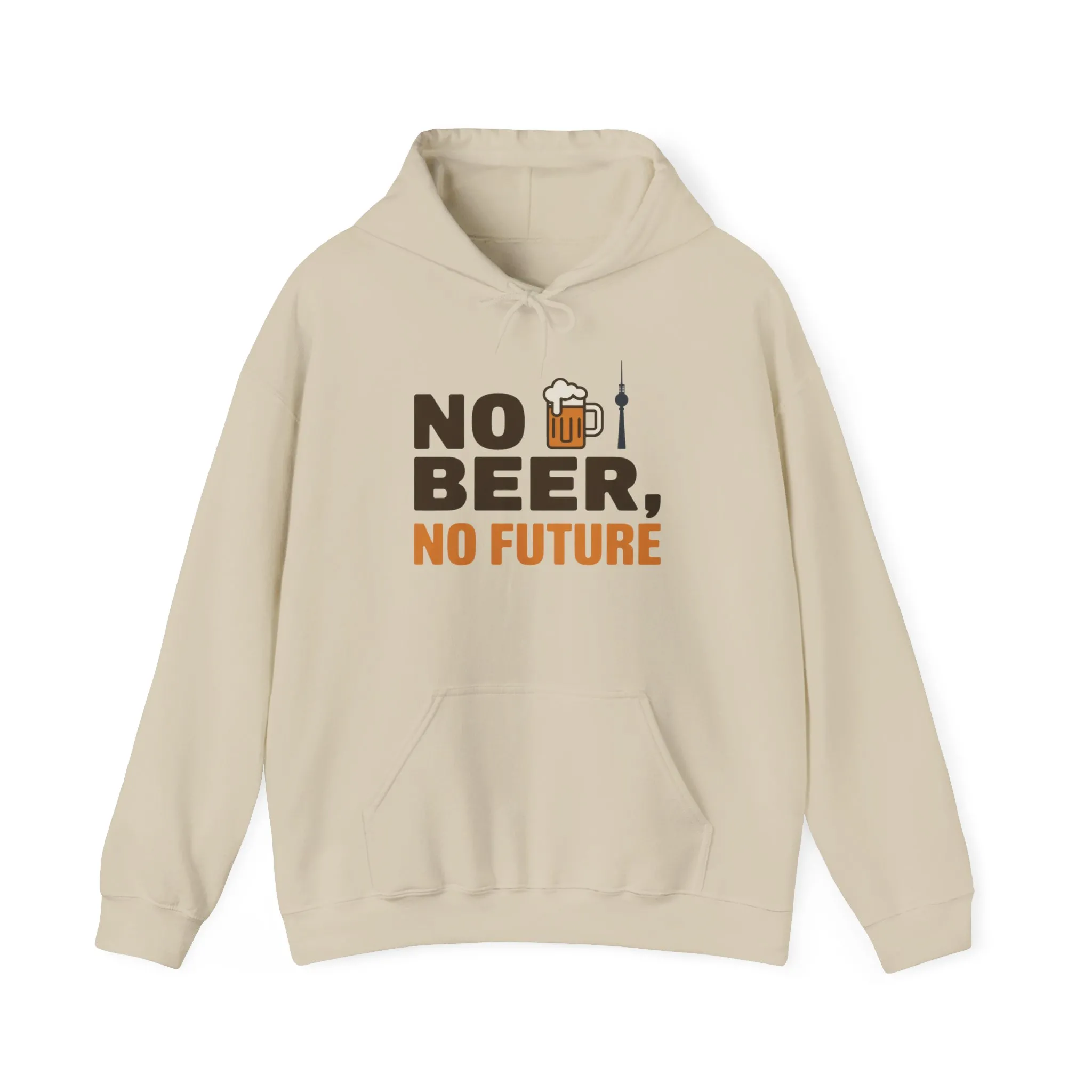 Mens Heavy Blend™ Hooded Sweatshirt, No Beer No Future Funny Beer Hoodie for Men - Image 9