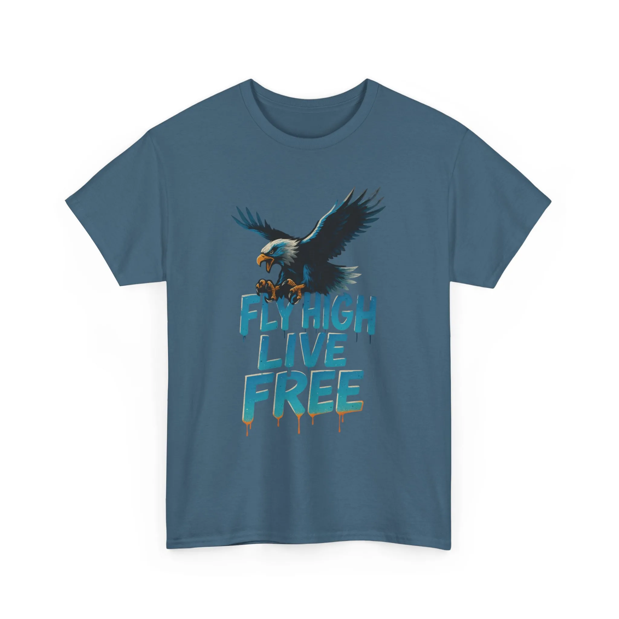 Fly High Live Free Eagle Graphic Mens T-Shirt, Eagle Tee, Fly Free Tee, Wild Flight - Image 19