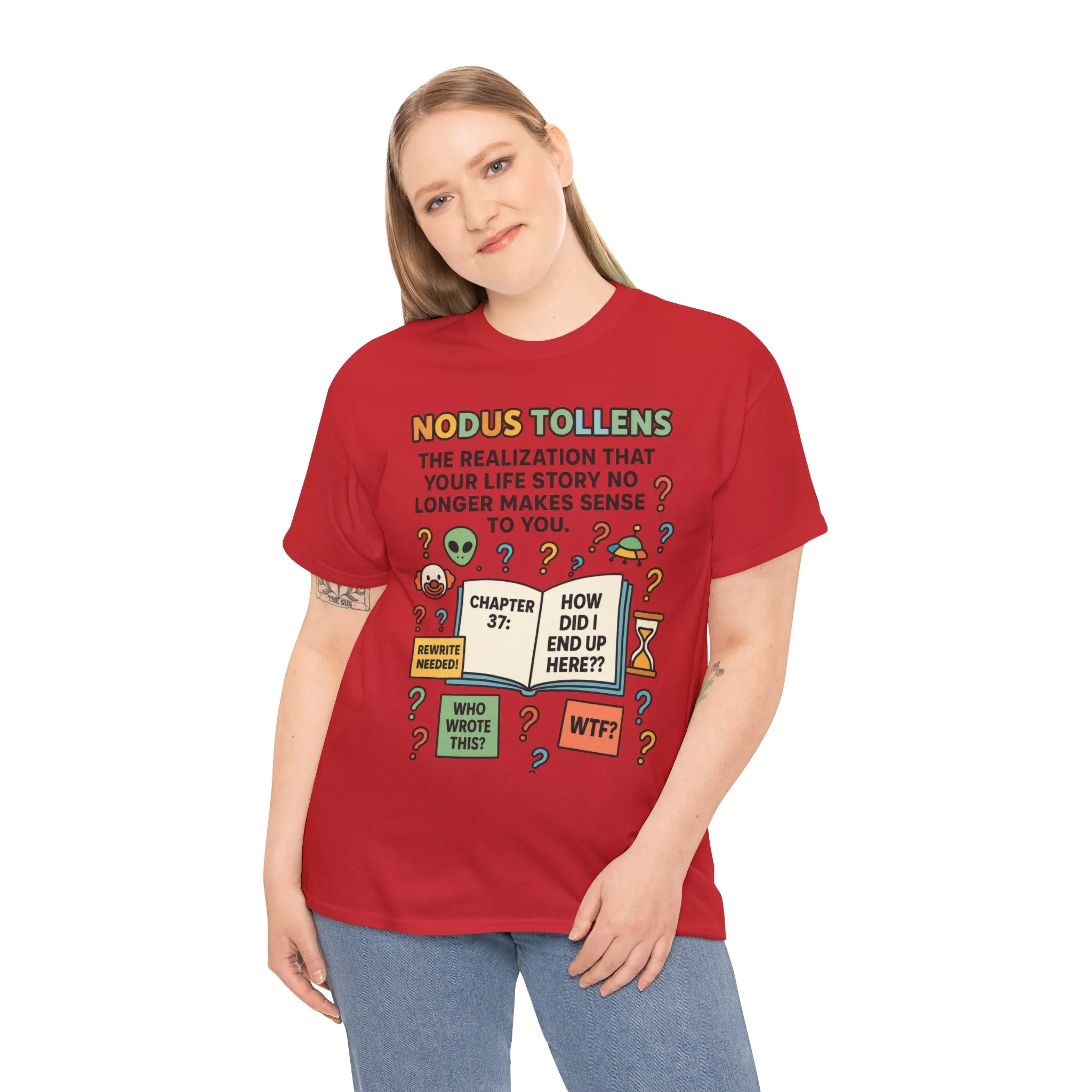 Nodus Tollens Women's Tee, Latin Words, Moods & Modes, Self-Awareness, Personal Development, Funny Existential Graphic Tee, Book Lover Gift - Image 27