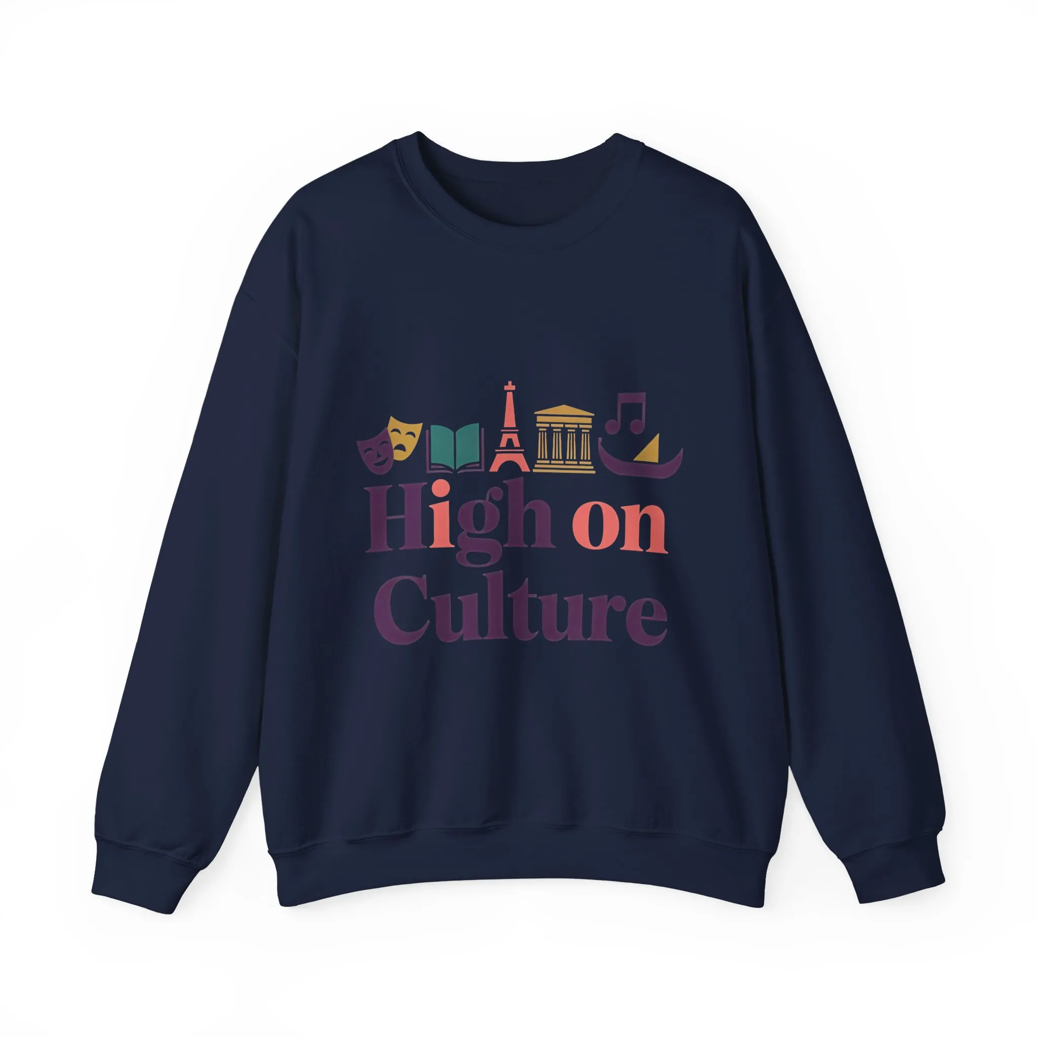 Womens Heavy Blend™ Crewneck Sweatshirt, High on Culture Womens Sweatshirt, Stylish Cultural Graphic Top - Image 22