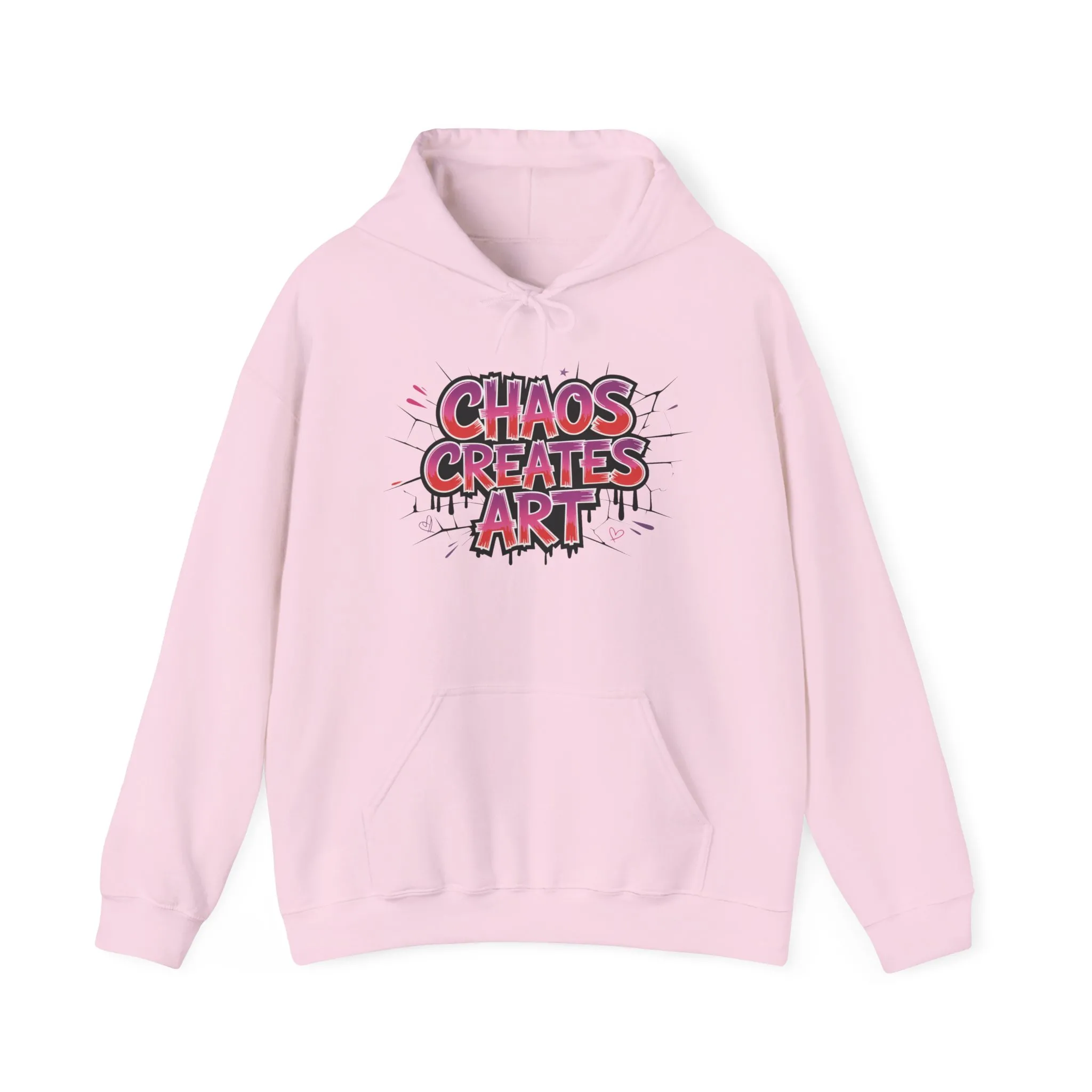 Women's Heavy Blend™ Hooded Sweatshirt, Chaos Creates Art Graffiti Hoodie Womens Streetwear - Image 29