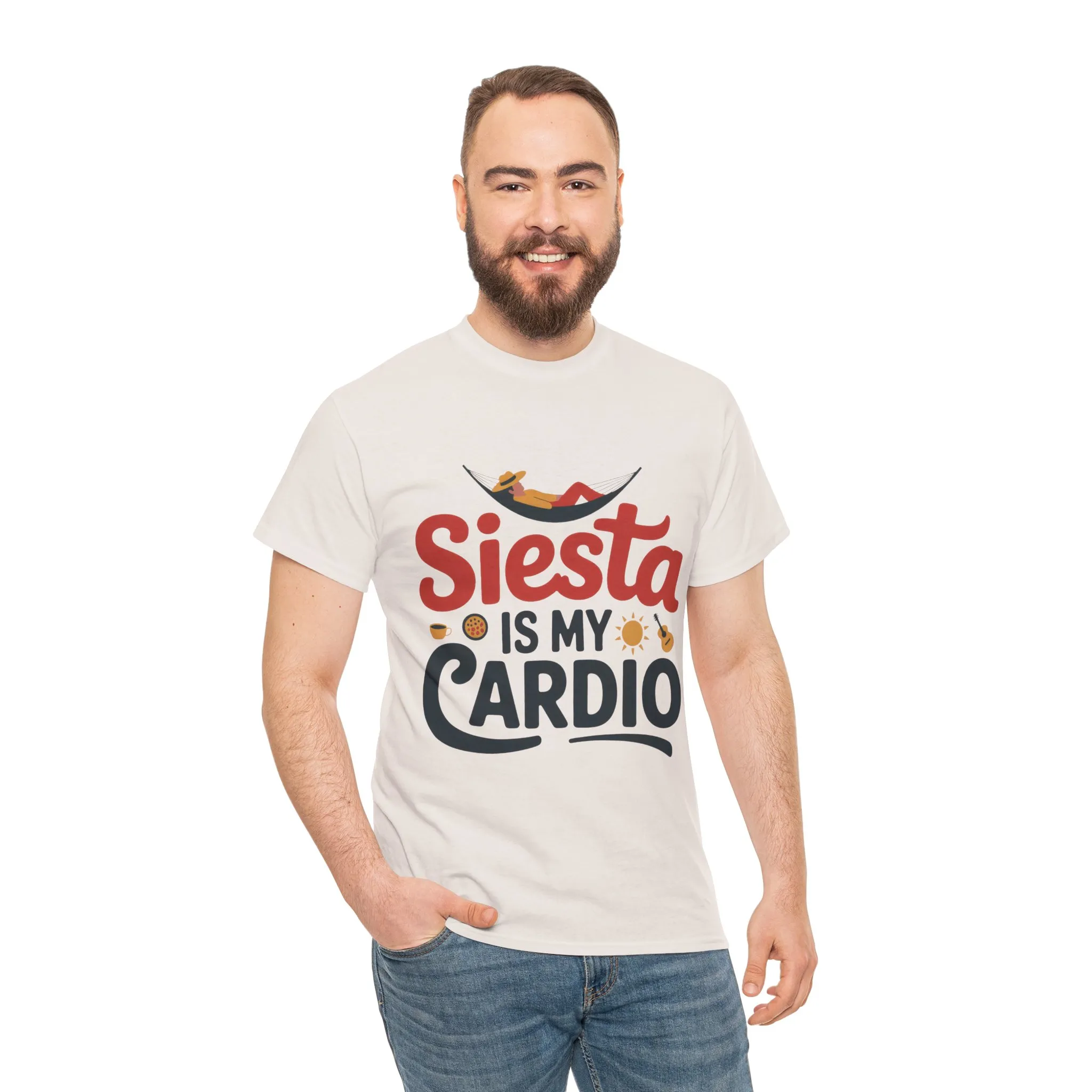 Siesta Is My Cardio Funny Mens T-Shirt Spain Humor Tee, Siesta Shirt, Siesta Culture Gift - Image 5