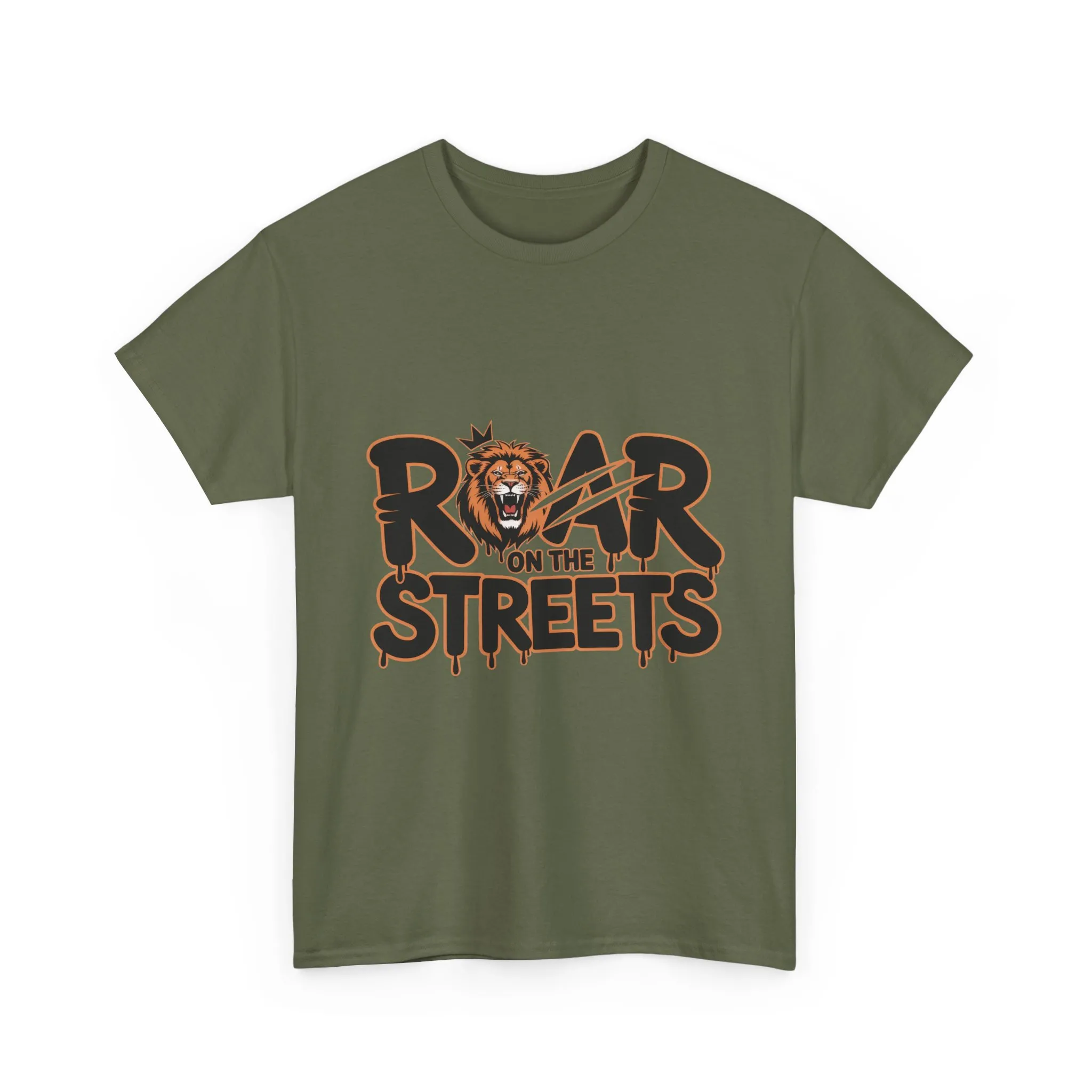 Roar on the Streets Lion Graphic Mens Urban T-Shirt, Lion Shirt, Street Vibe - Image 16