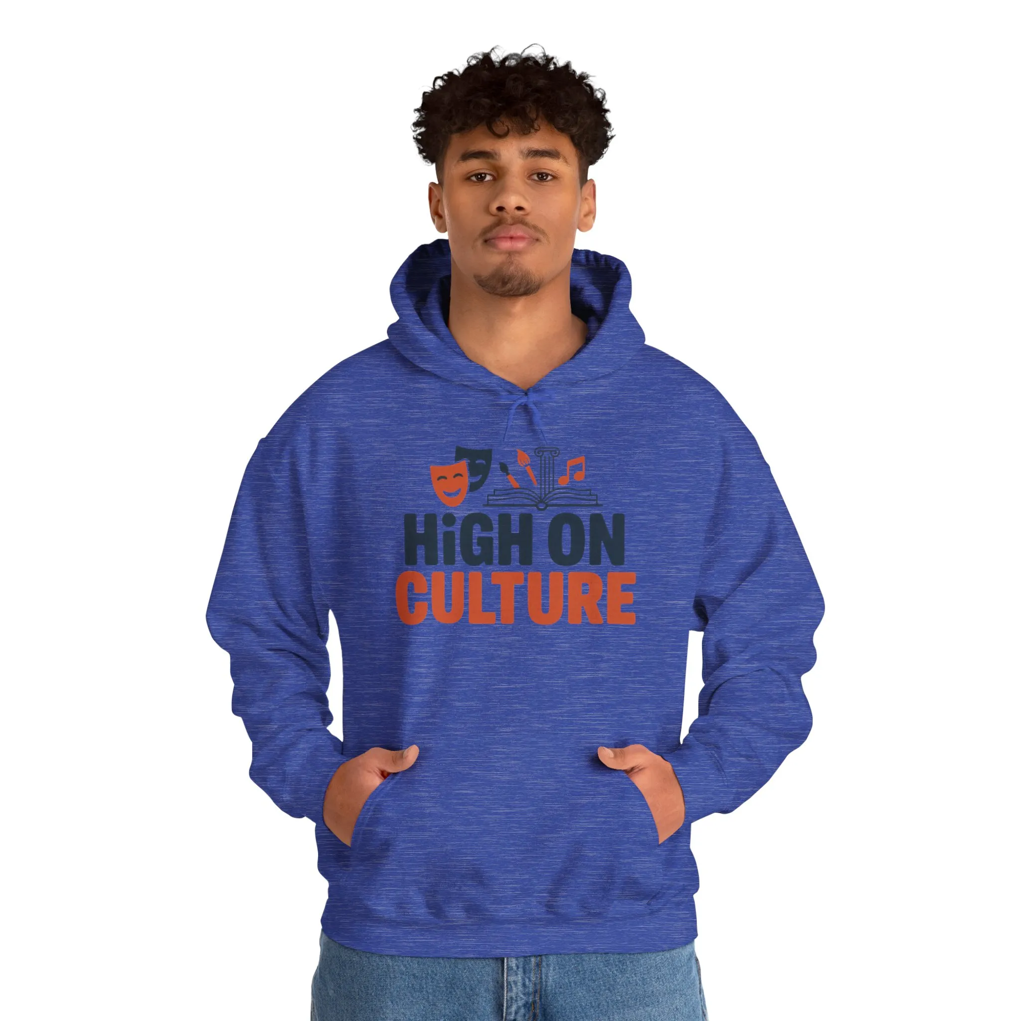 Mens Heavy Blend™ Hooded Sweatshirt, High on Culture Mens Hoodie, Funny Smart Graphic Hoodie - Image 23
