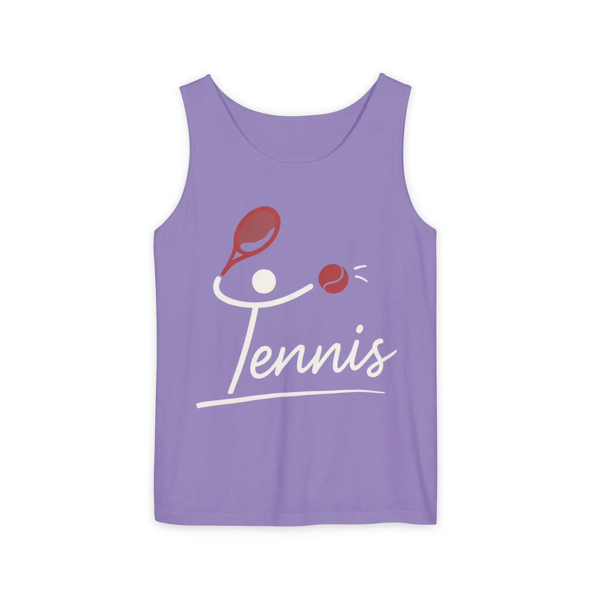 Womens Garment-Dyed Tank Top, Womens Tennis Tank Top, Cute Sports Graphic Top, Workout Gym Activewear Shirt - Image 13