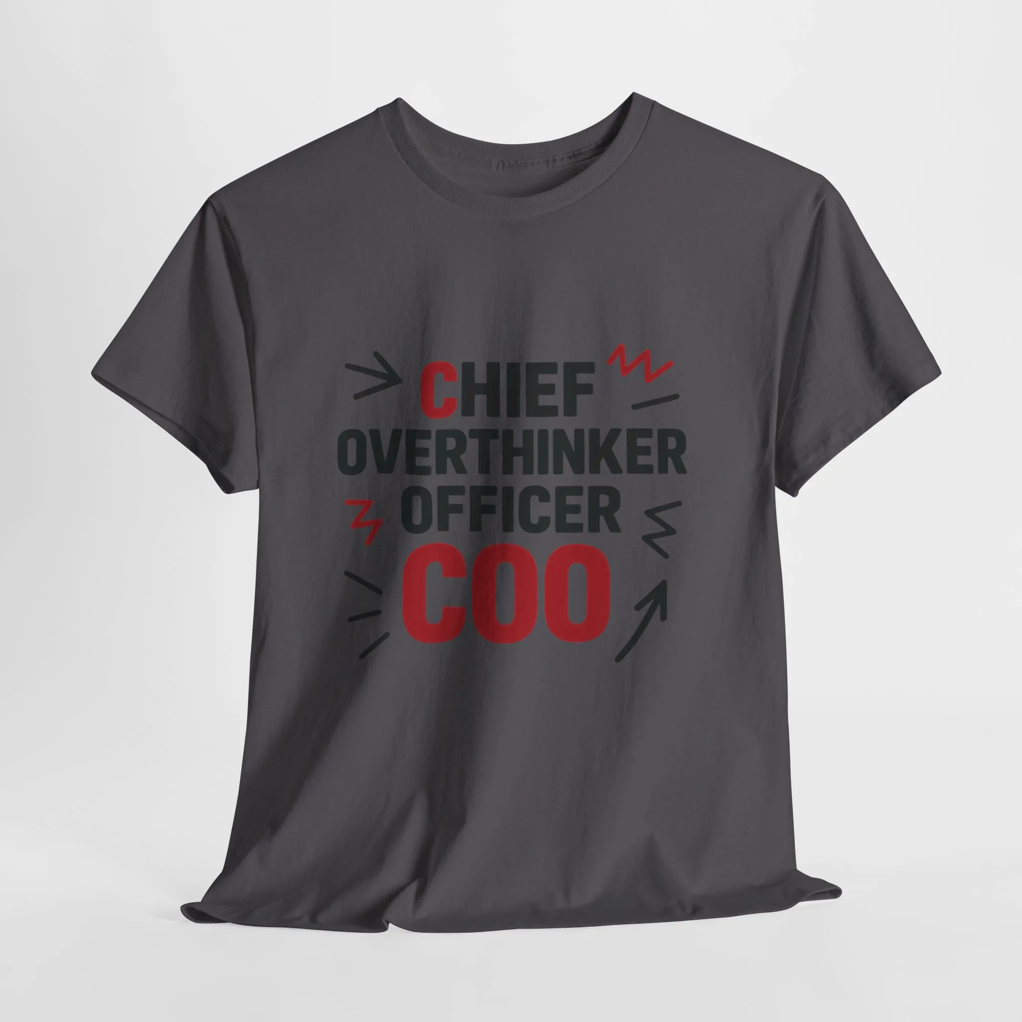 Men's COO T-Shirt, Chief Overthinker Officer Funny Graphic Tee, Office Humor Shirt for Him - Image 24