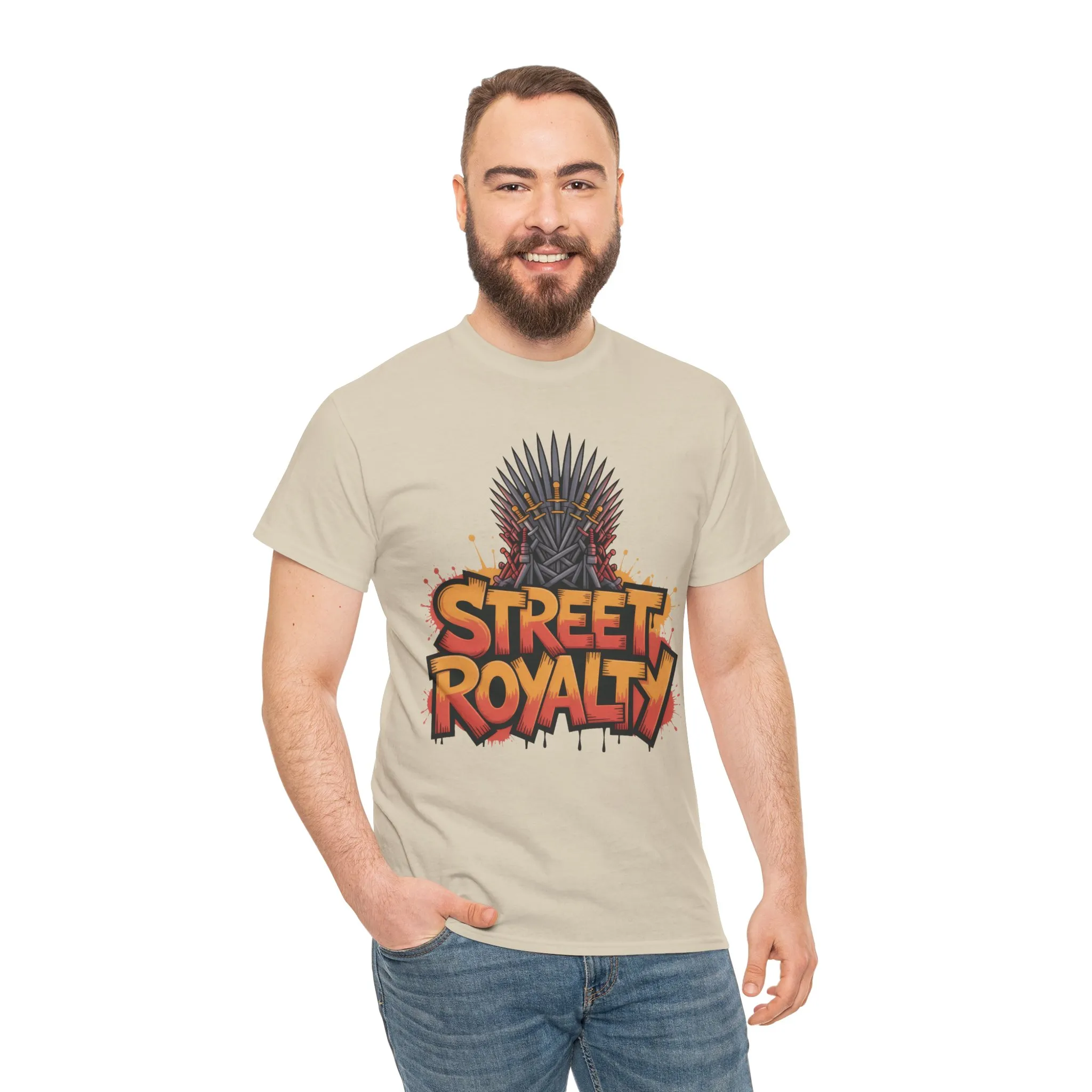 Street Royalty Men's T-Shirt, Graffiti Crown Graphic Tee, Urban Streetwear Top for Skaters and Hip Hop Style - Image 29