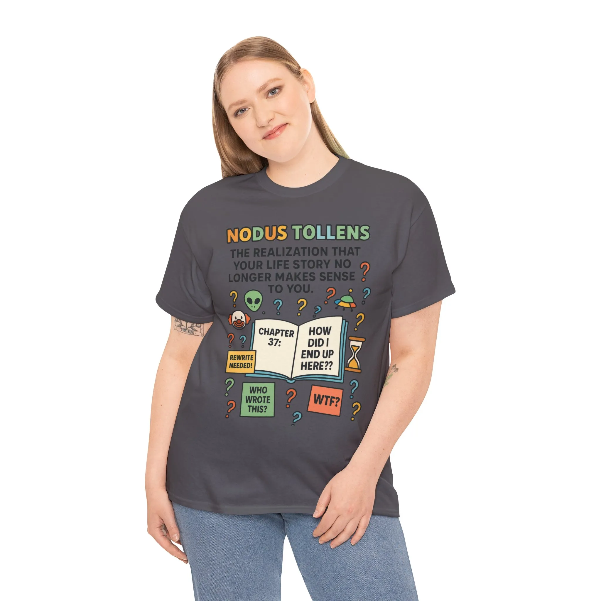 Nodus Tollens Women's Tee, Latin Words, Moods & Modes, Self-Awareness, Personal Development, Funny Existential Graphic Tee, Book Lover Gift - Image 15
