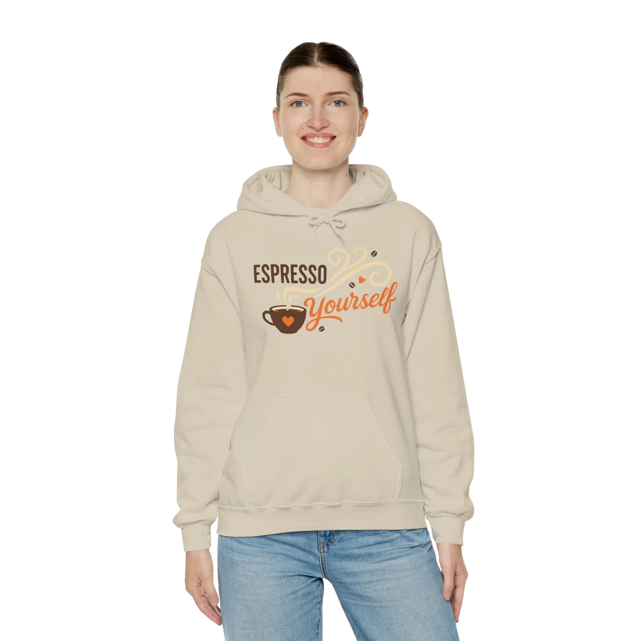 Espresso Yourself Coffee Hoodie, Funny Womens Barista Gift, Cozy Cafe Sweatshirt - Image 8