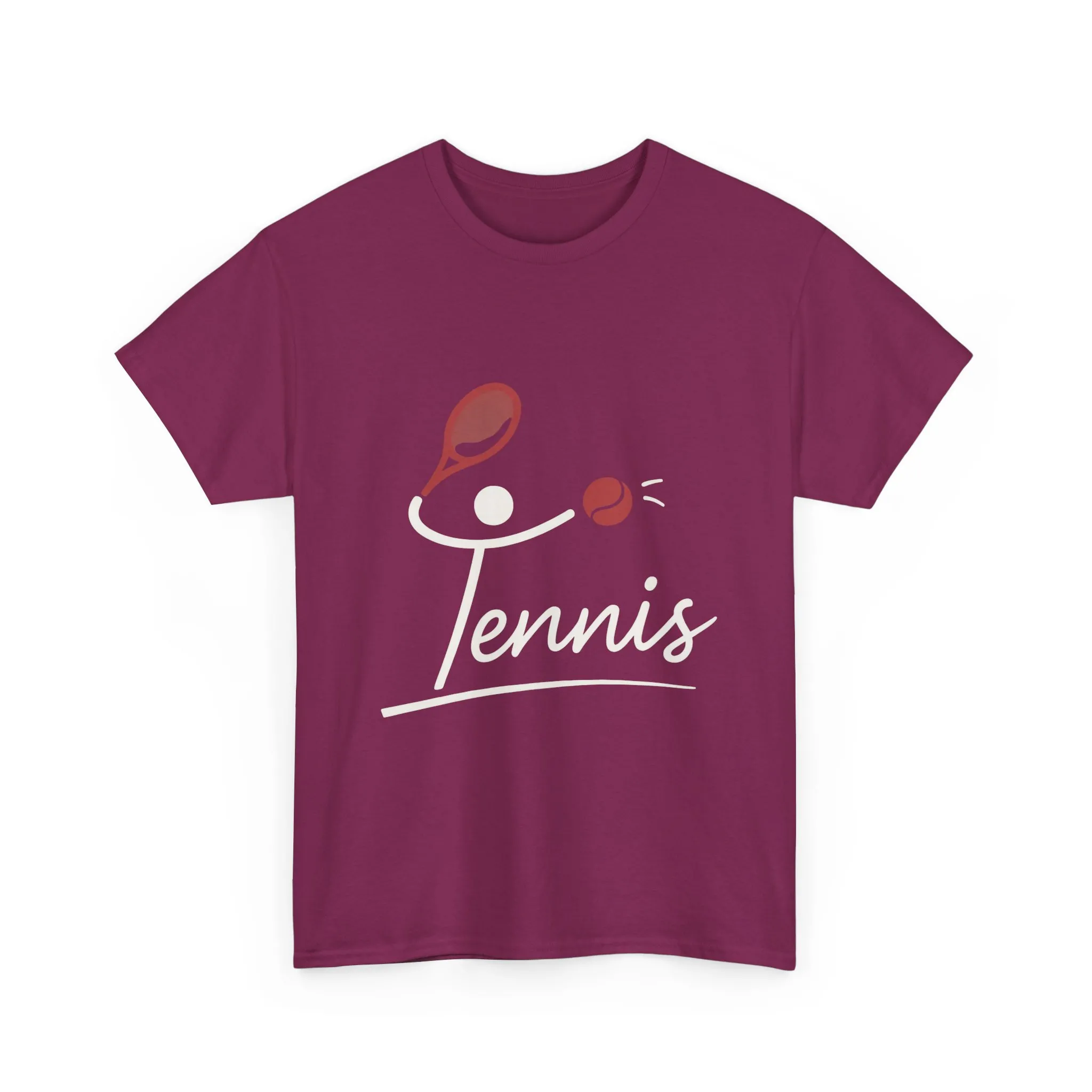 Womens Heavy Cotton Tee, Womens Tennis Graphic T-Shirt, Cute Sports Tee, Funny Workout Gym Top for Women - Image 25