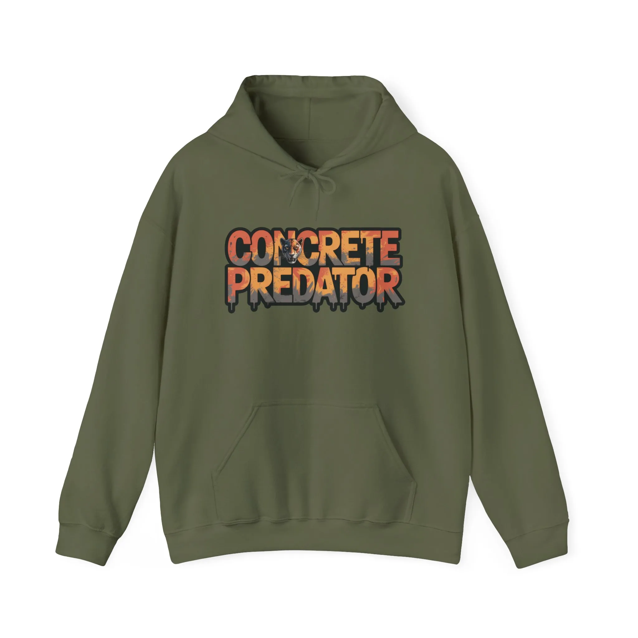 Mens Heavy Blend™ Hooded Sweatshirt, Concrete Predator Panther Hoodie Mens Urban Streetwear - Image 13