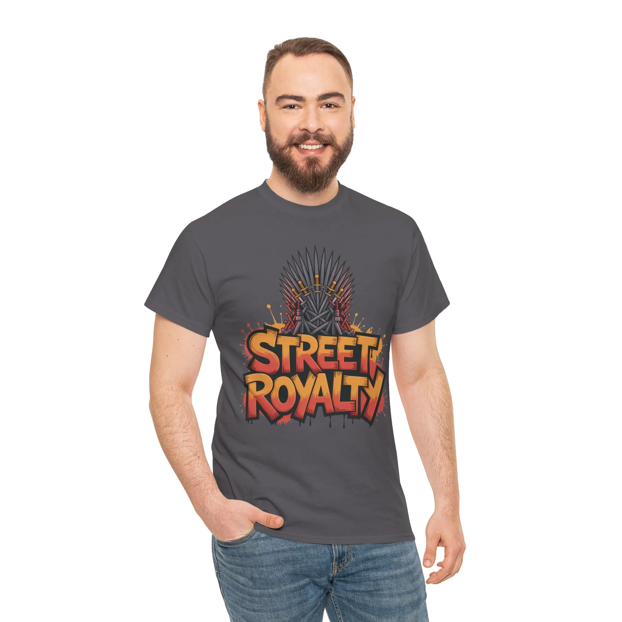 Street Royalty Men's T-Shirt, Graffiti Crown Graphic Tee, Urban Streetwear Top for Skaters and Hip Hop Style - Image 20