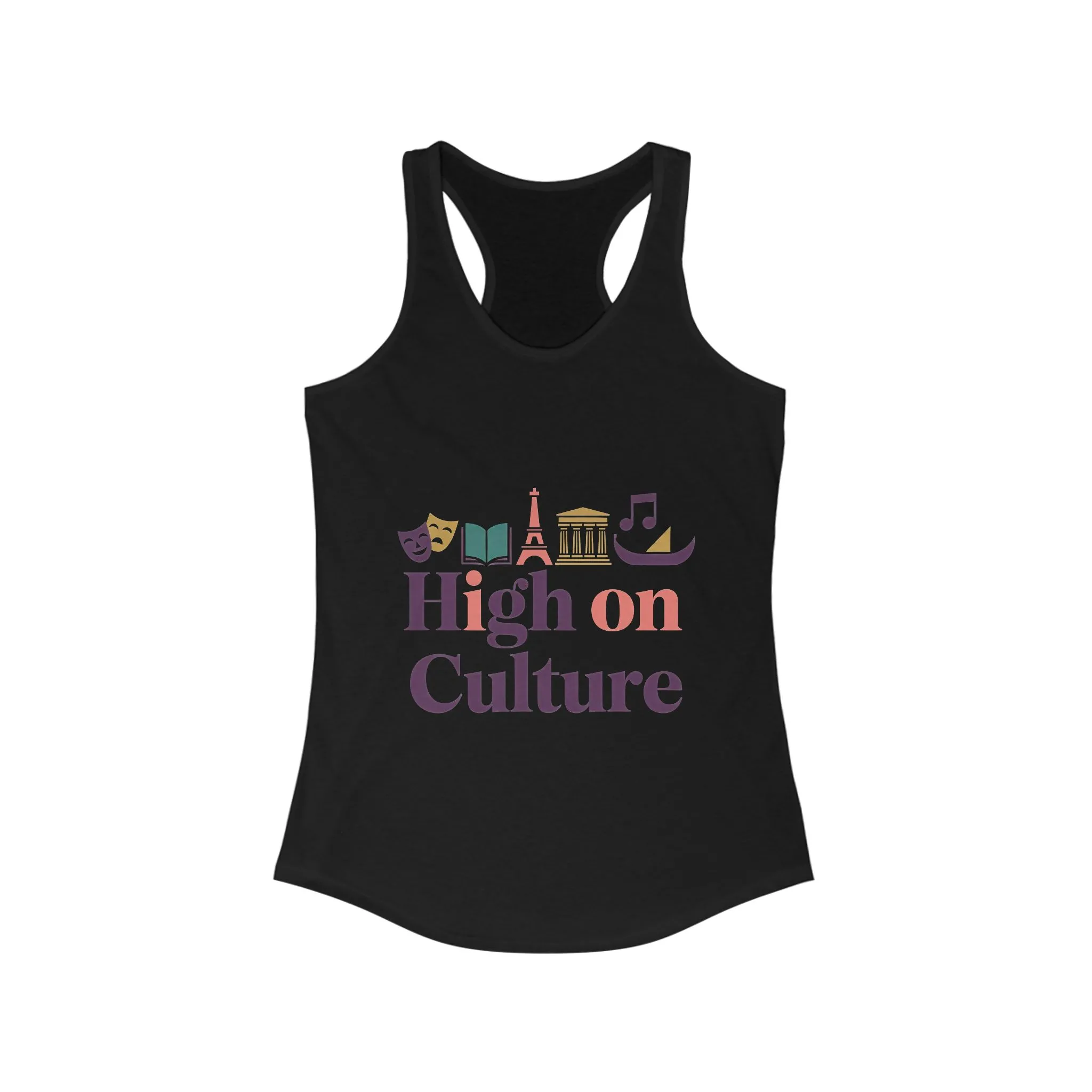 Women's Ideal Racerback Tank, High on Culture Womens Tank Top, Fun Feminine Artistic Shirt - Image 7