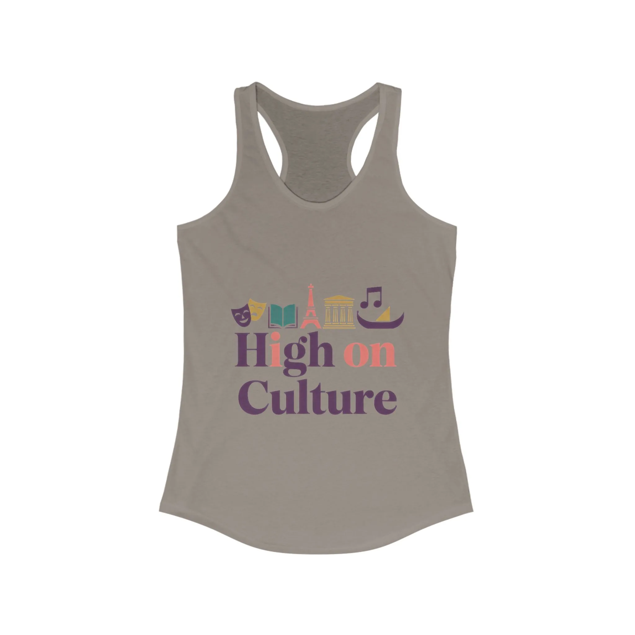 Women's Ideal Racerback Tank, High on Culture Womens Tank Top, Fun Feminine Artistic Shirt - Image 11