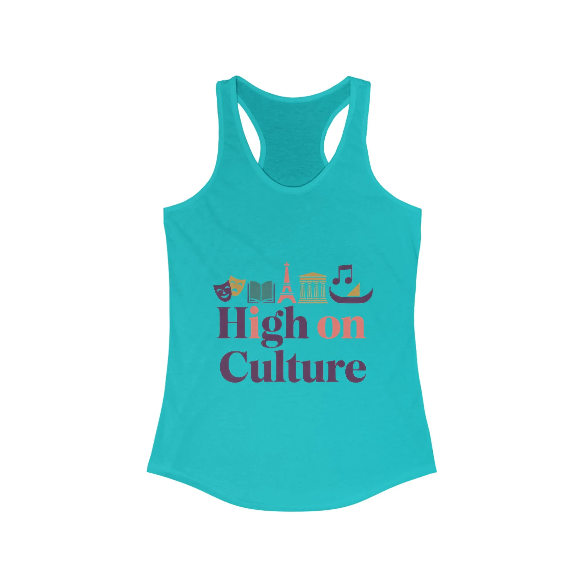 Women's Ideal Racerback Tank, High on Culture Womens Tank Top, Fun Feminine Artistic Shirt - Image 13