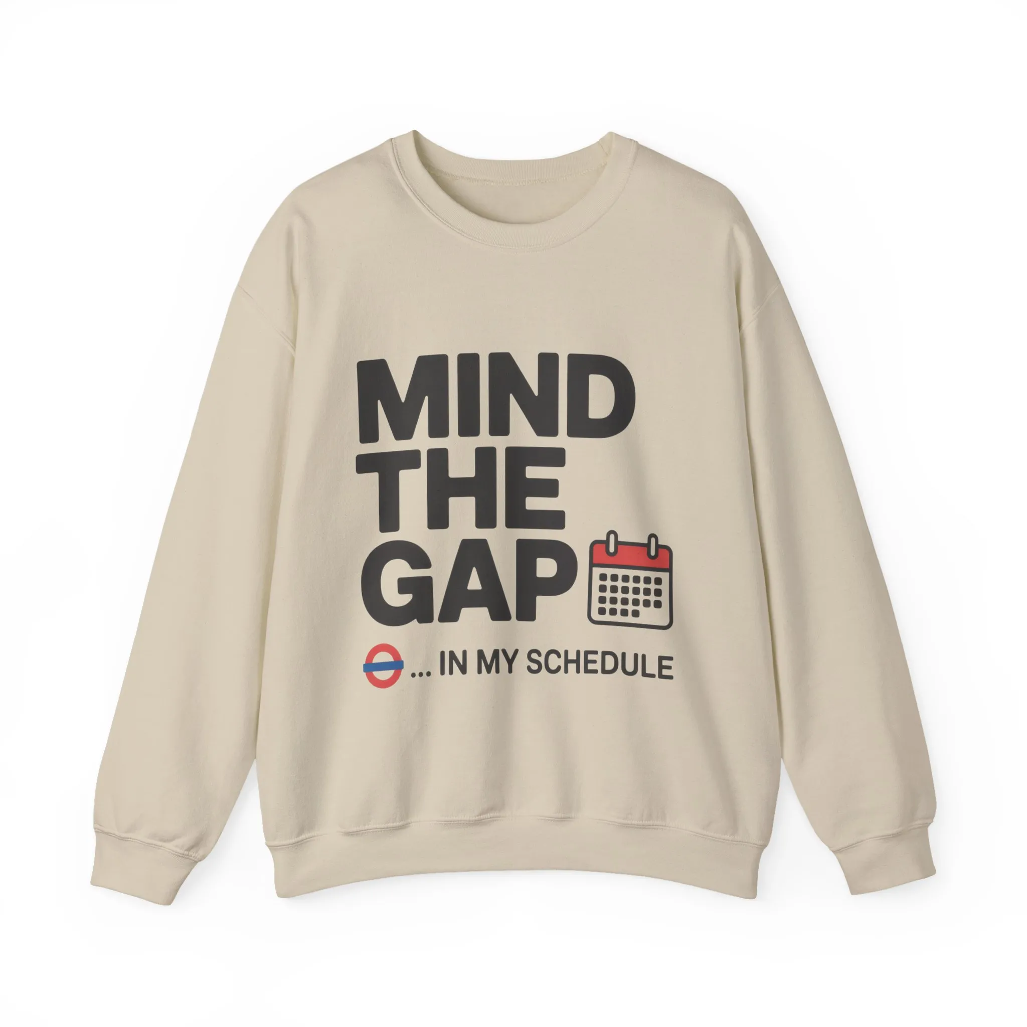 Funny Men's Sweatshirt, Mind The Gap Office Humor Graphic Pullover - Image 4
