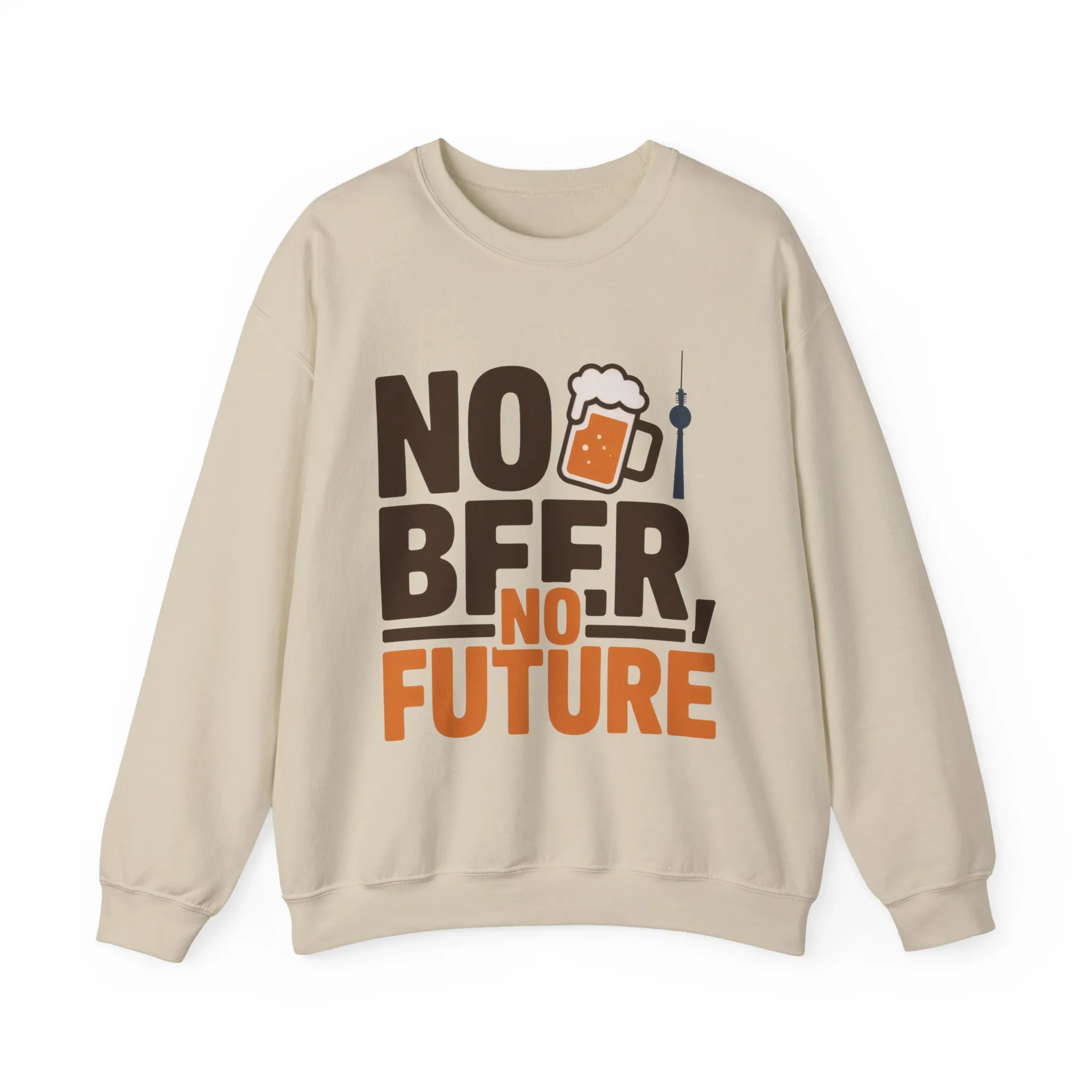 Mens Heavy Blend™ Crewneck Sweatshirt, No Beer No Future Funny Beer Mens Sweatshirt - Image 7