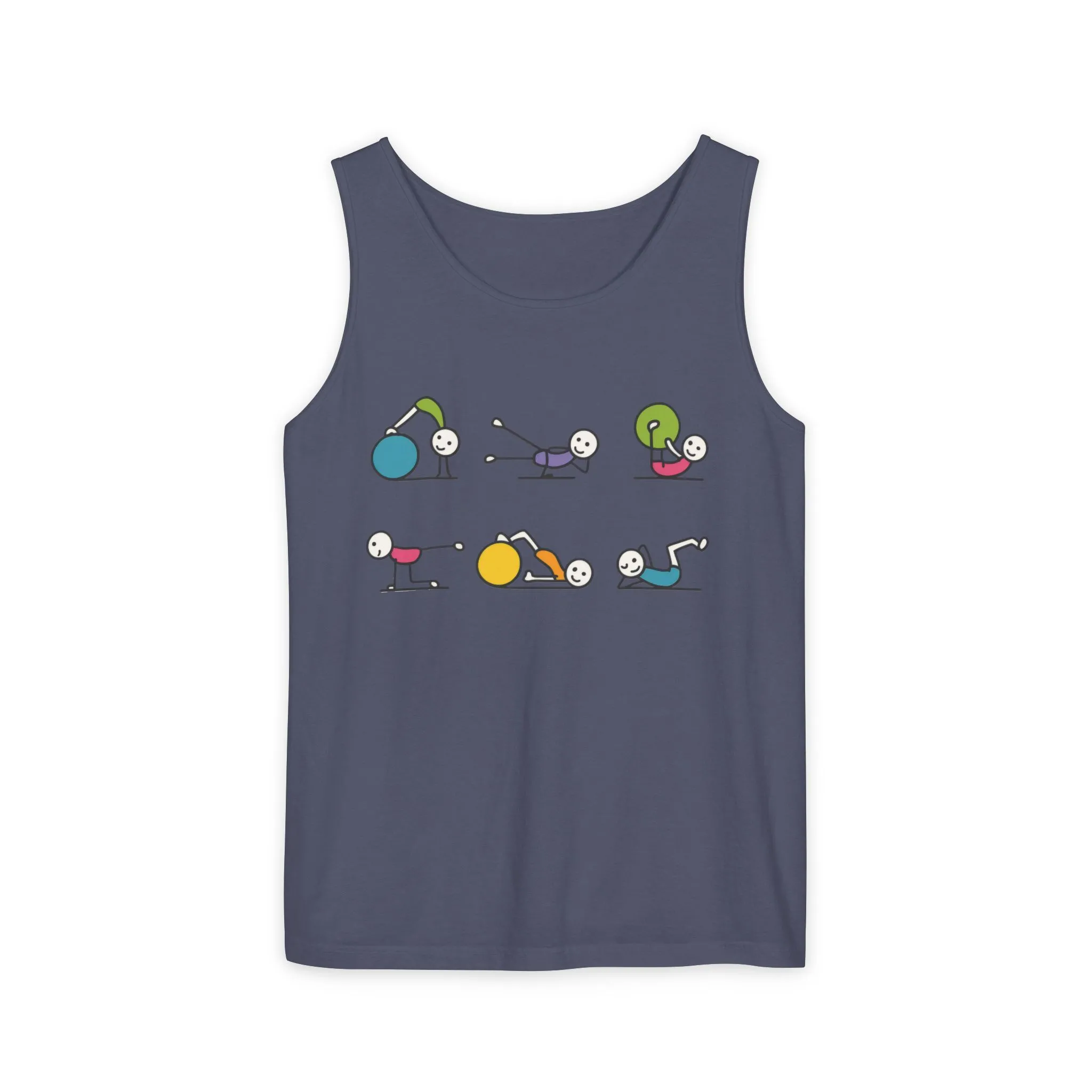 Womens Garment-Dyed Tank Top, Fit Fun Pilates Womens Tank Top, Cute Workout Shirt, Funny Yoga Gym Top for Women - Image 19