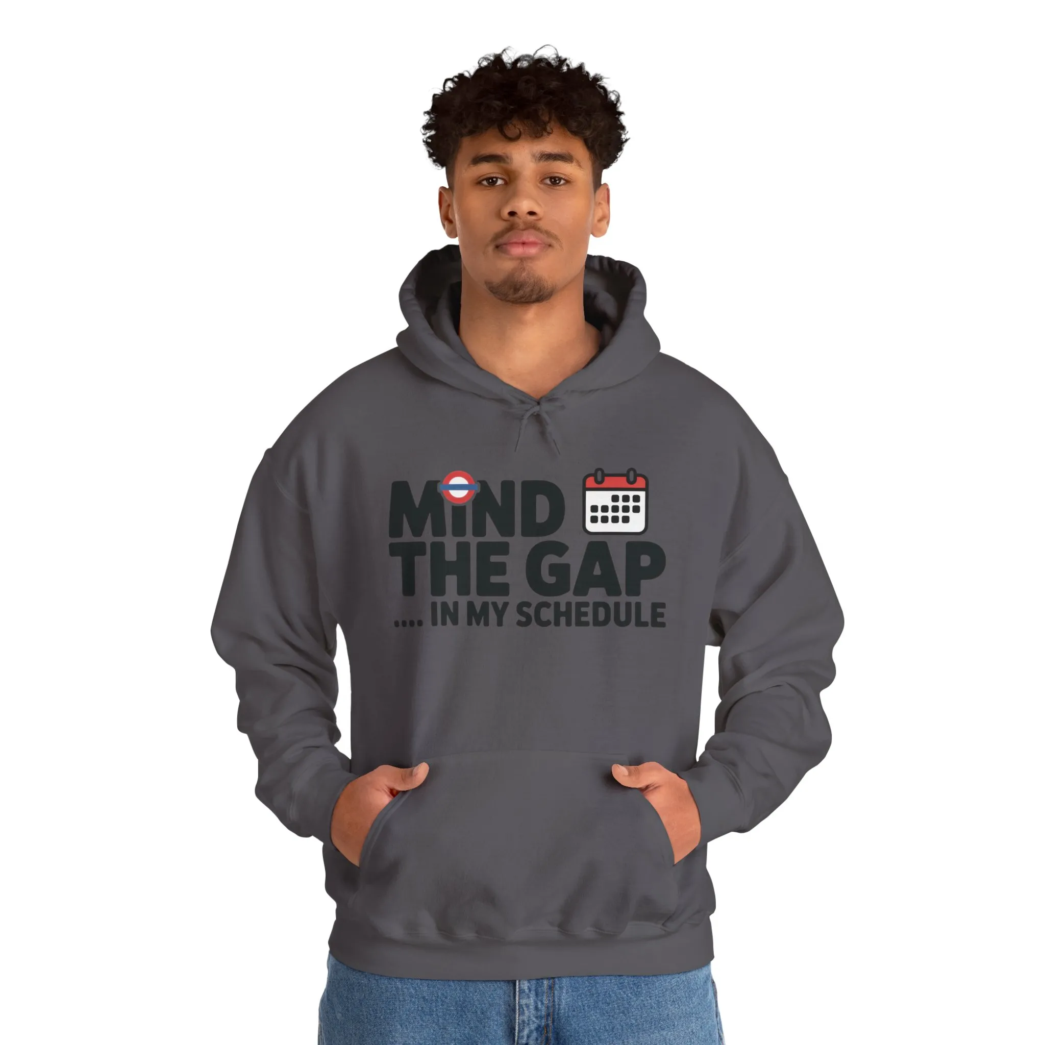 Men's Hoodie Funny Mind The Gap, Office Humor Hoodie, Comfy Graphic Sweatshirt - Image 27