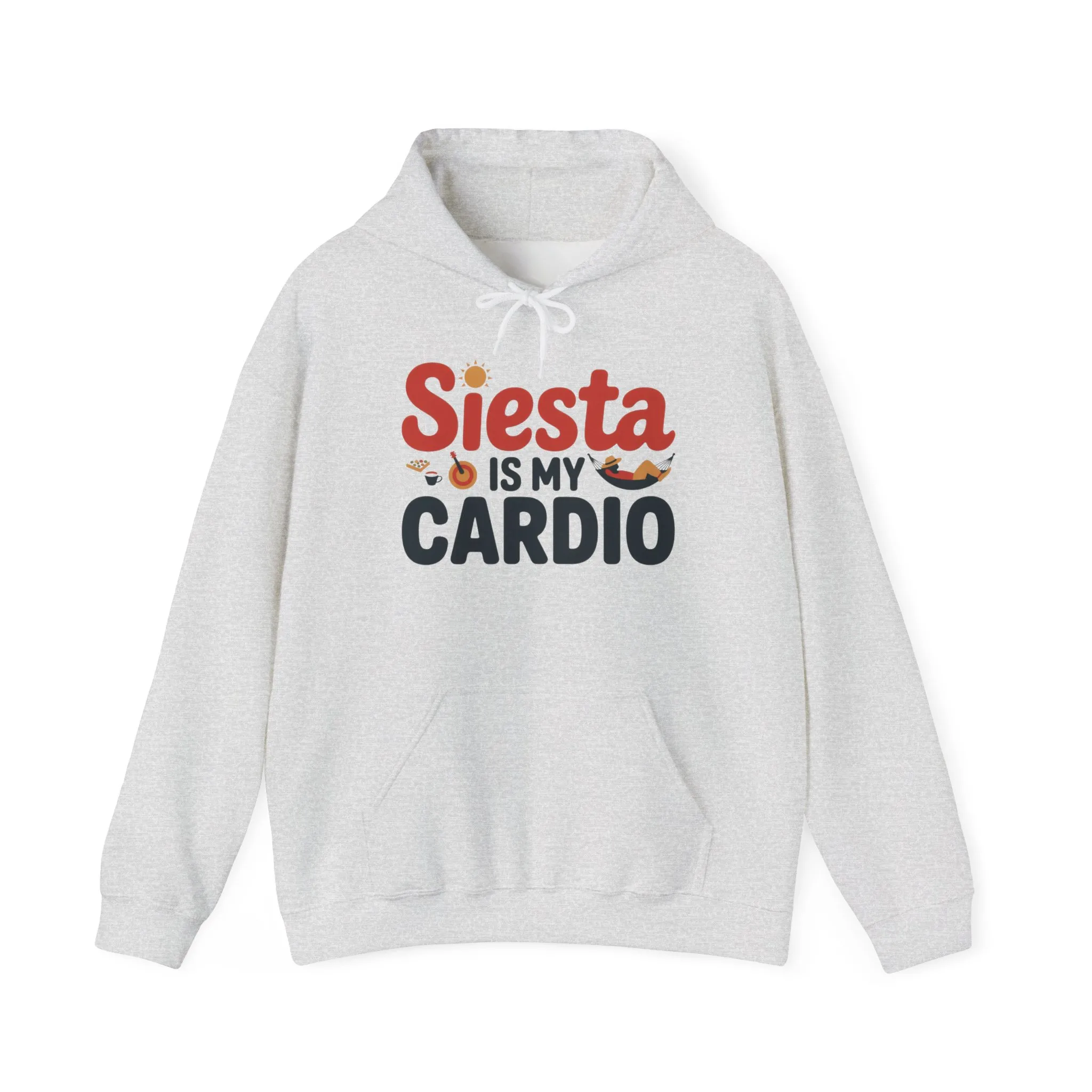 Mens Heavy Blend™ Hooded Sweatshirt, Siesta Is My Cardio Funny Mens Hoodie Spain Humor Gift - Image 5