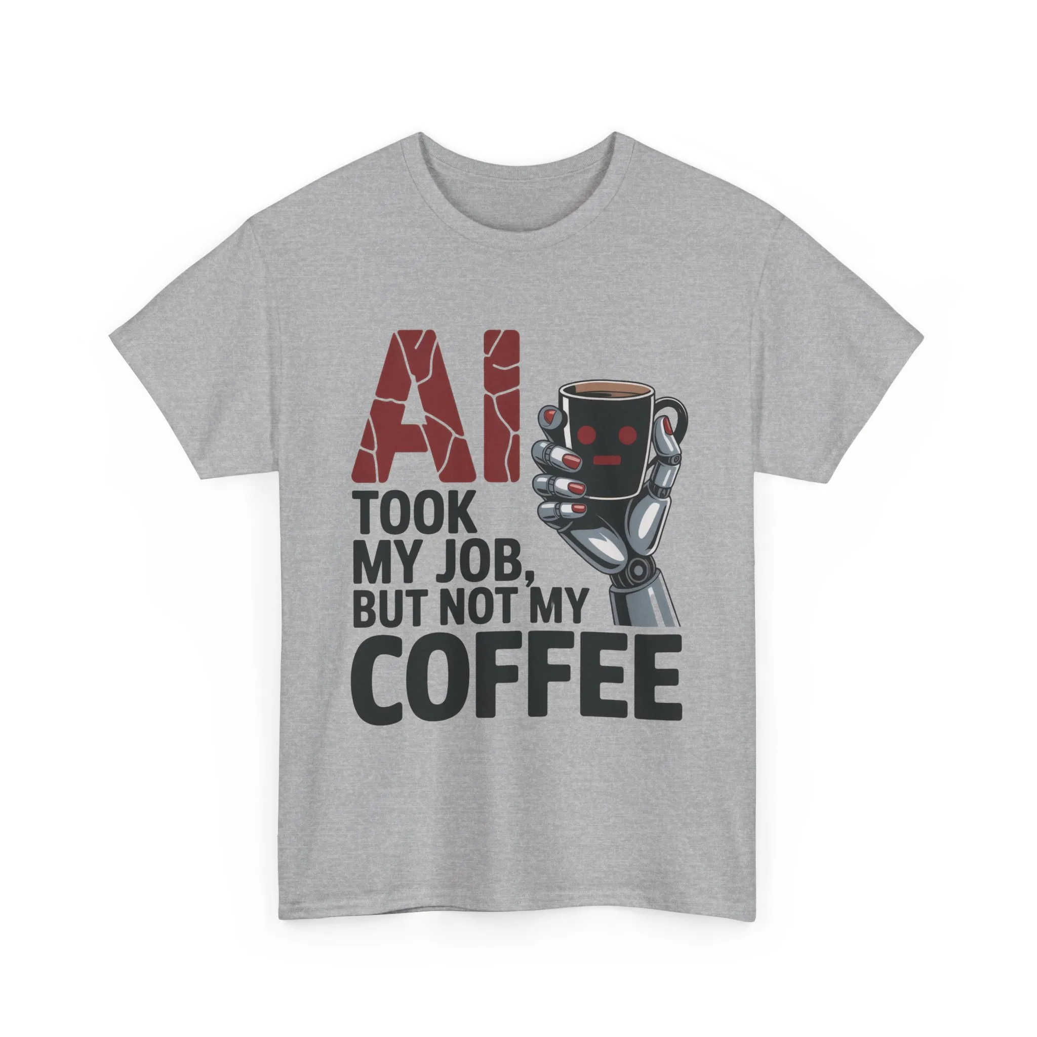 Women's AI Coffee T-Shirt, Funny Robot Job Humor Tee, Geek Sarcastic Gift for Her, Sarcastic Work Shirt, Career Humor - Image 7