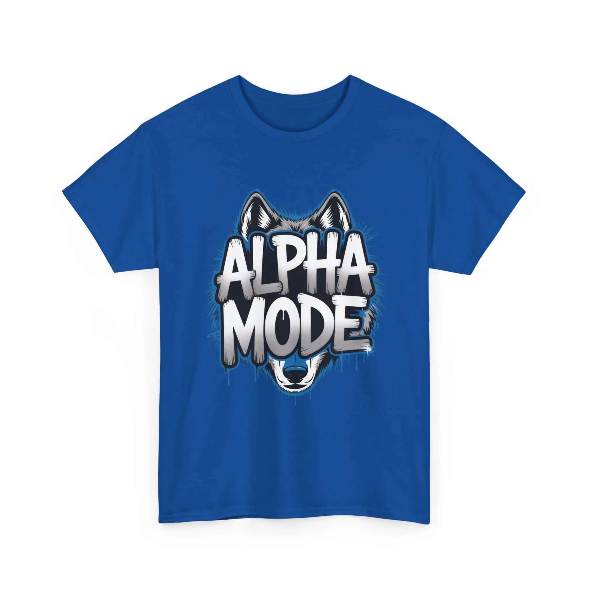 Alpha Mode Wolf Graphic Mens T-Shirt Streetwear, Alpha Tee, Wolf Tee, Street Tee, Wolf Art - Image 22