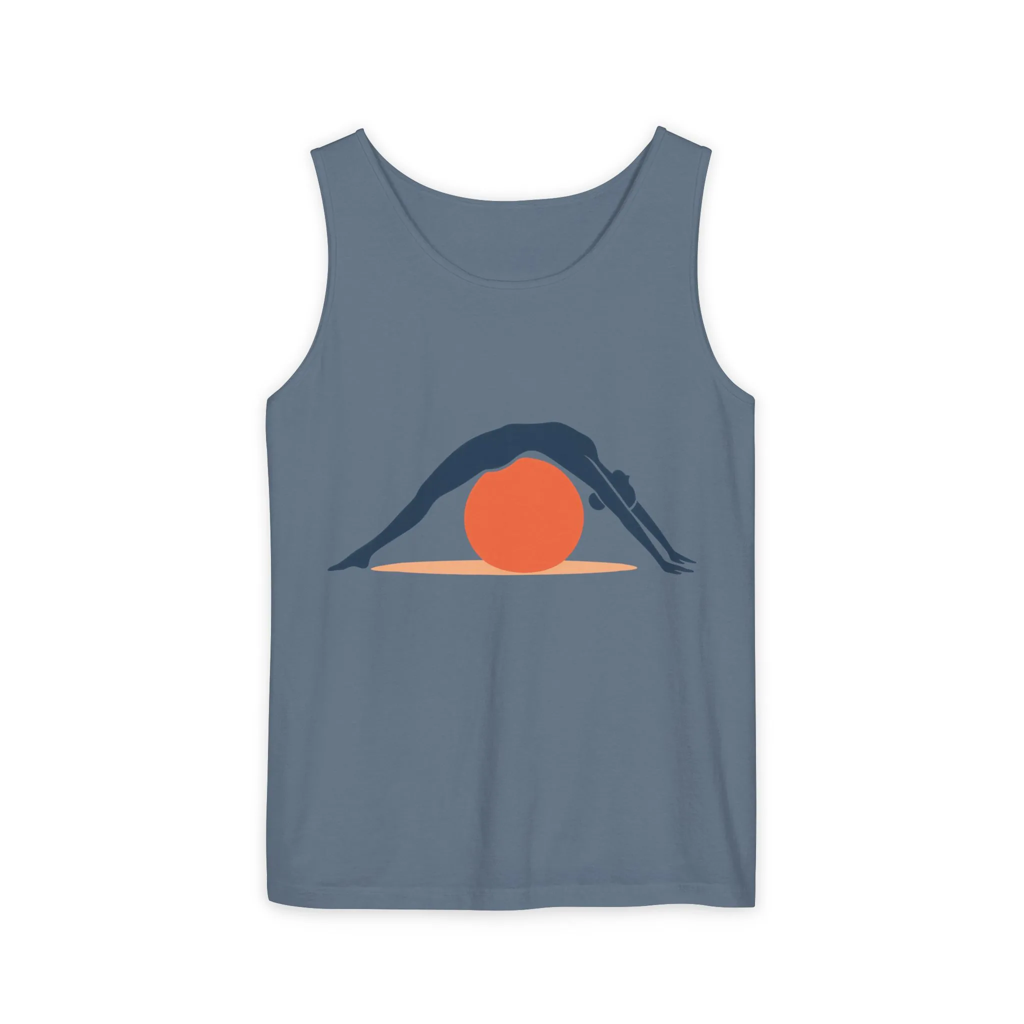 Womens Garment-Dyed Tank Top, Womens Pilates Tank Top, Yoga Fitness Graphic Top, Cute Workout Activewear Shirt - Image 19