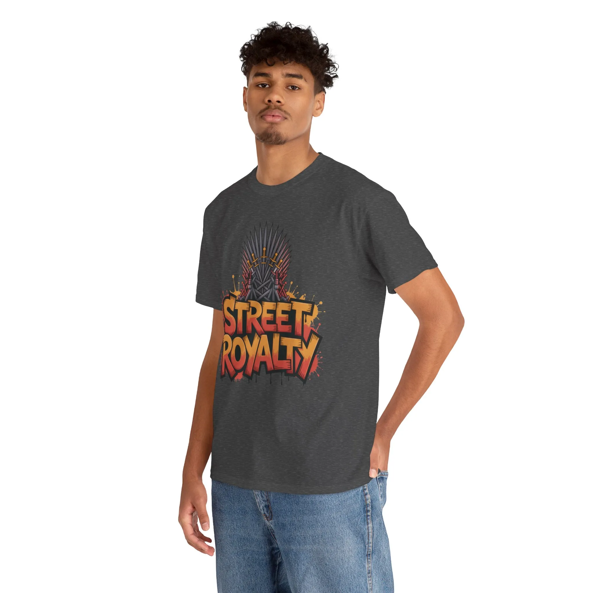 Street Royalty Men's T-Shirt, Graffiti Crown Graphic Tee, Urban Streetwear Top for Skaters and Hip Hop Style - Image 15
