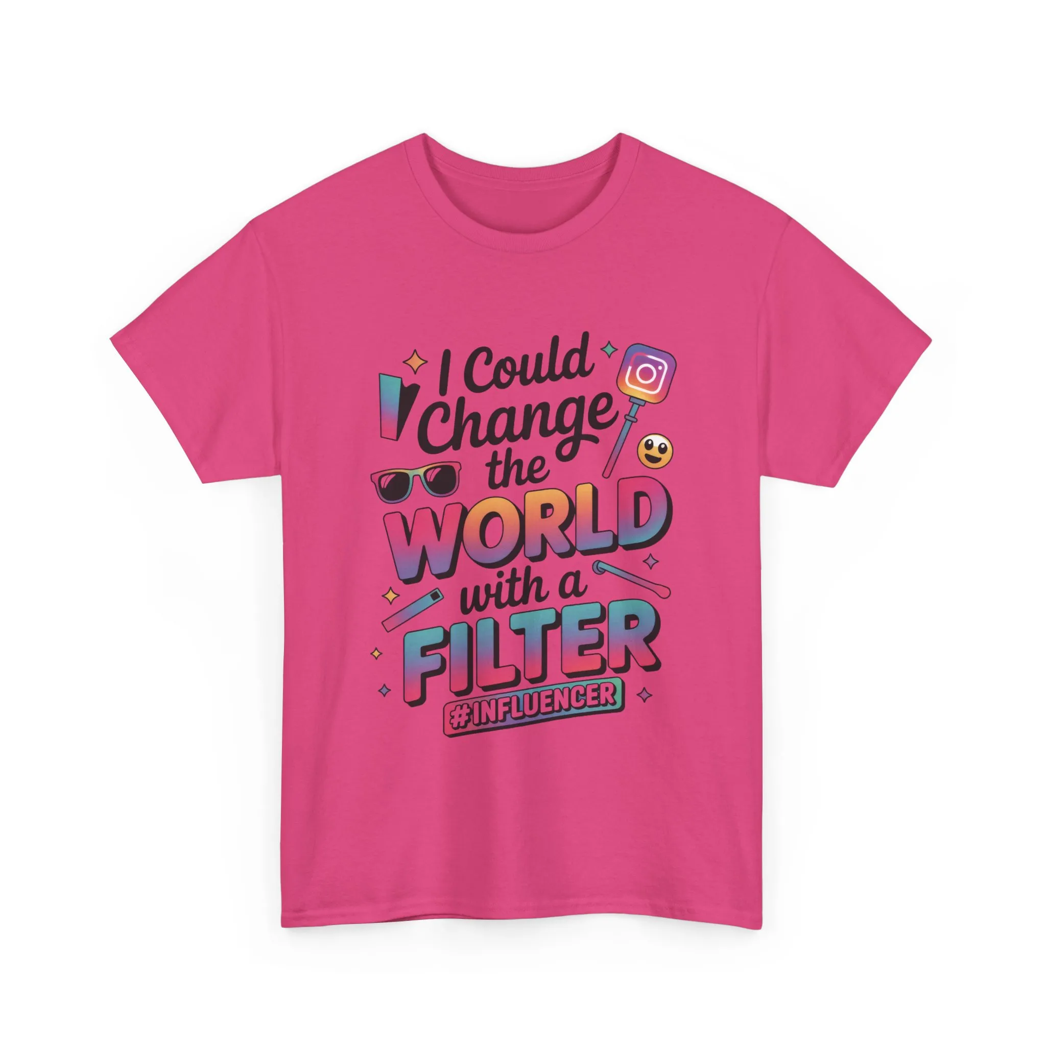 Womens Heavy Cotton Tee, Womens Influencer T-Shirt, Funny Social Media Graphic Tee, Cute Trendy Top - Image 22