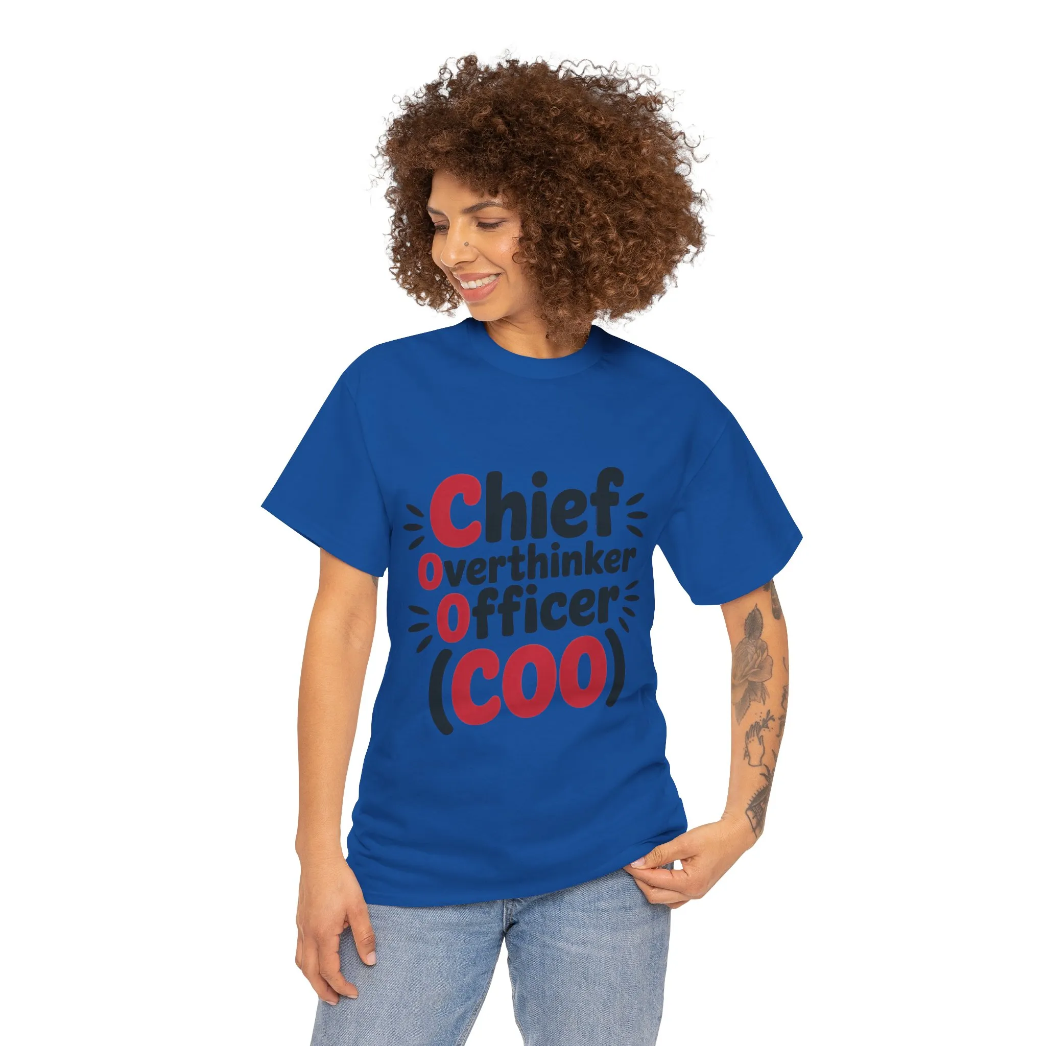 Women's COO T-Shirt, Chief Overthinker Officer Funny Graphic Tee, Sarcastic Work Shirt - Image 20
