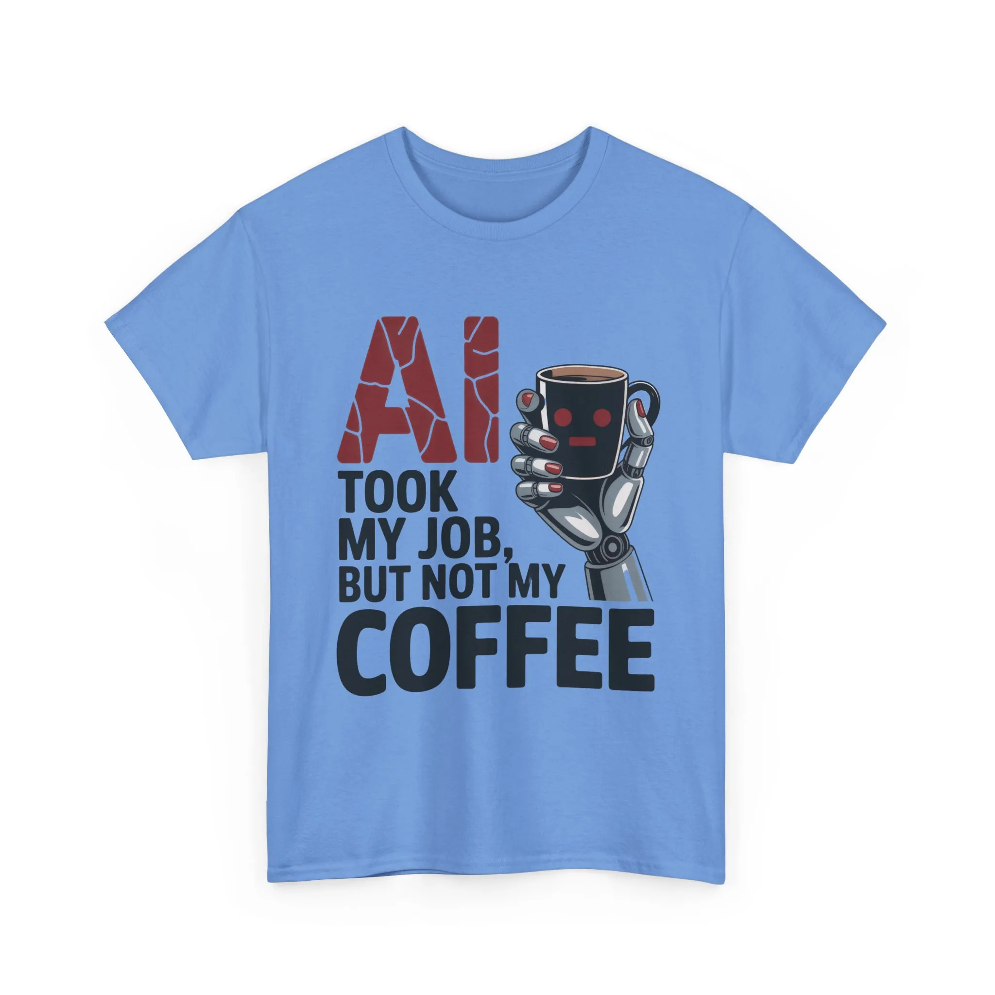 Women's AI Coffee T-Shirt, Funny Robot Job Humor Tee, Geek Sarcastic Gift for Her, Sarcastic Work Shirt, Career Humor - Image 13