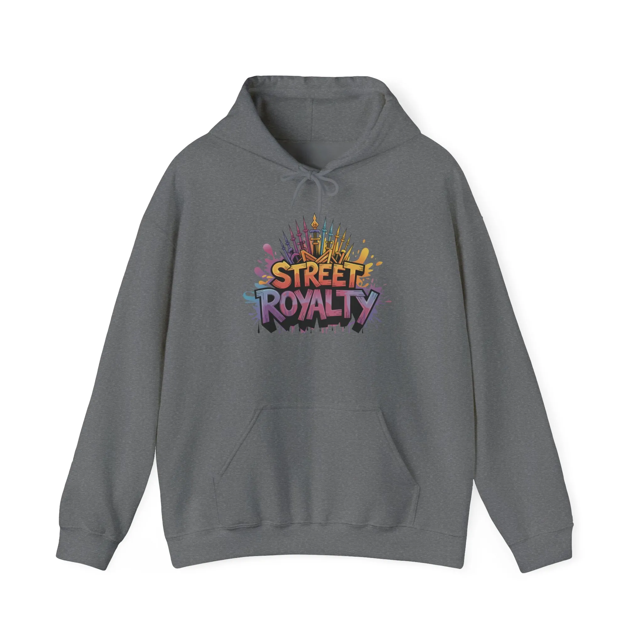 Street Royalty Women's Hoodie, Graffiti Crown Graphic Pullover, Urban Streetwear Sweatshirt for Girls - Image 11