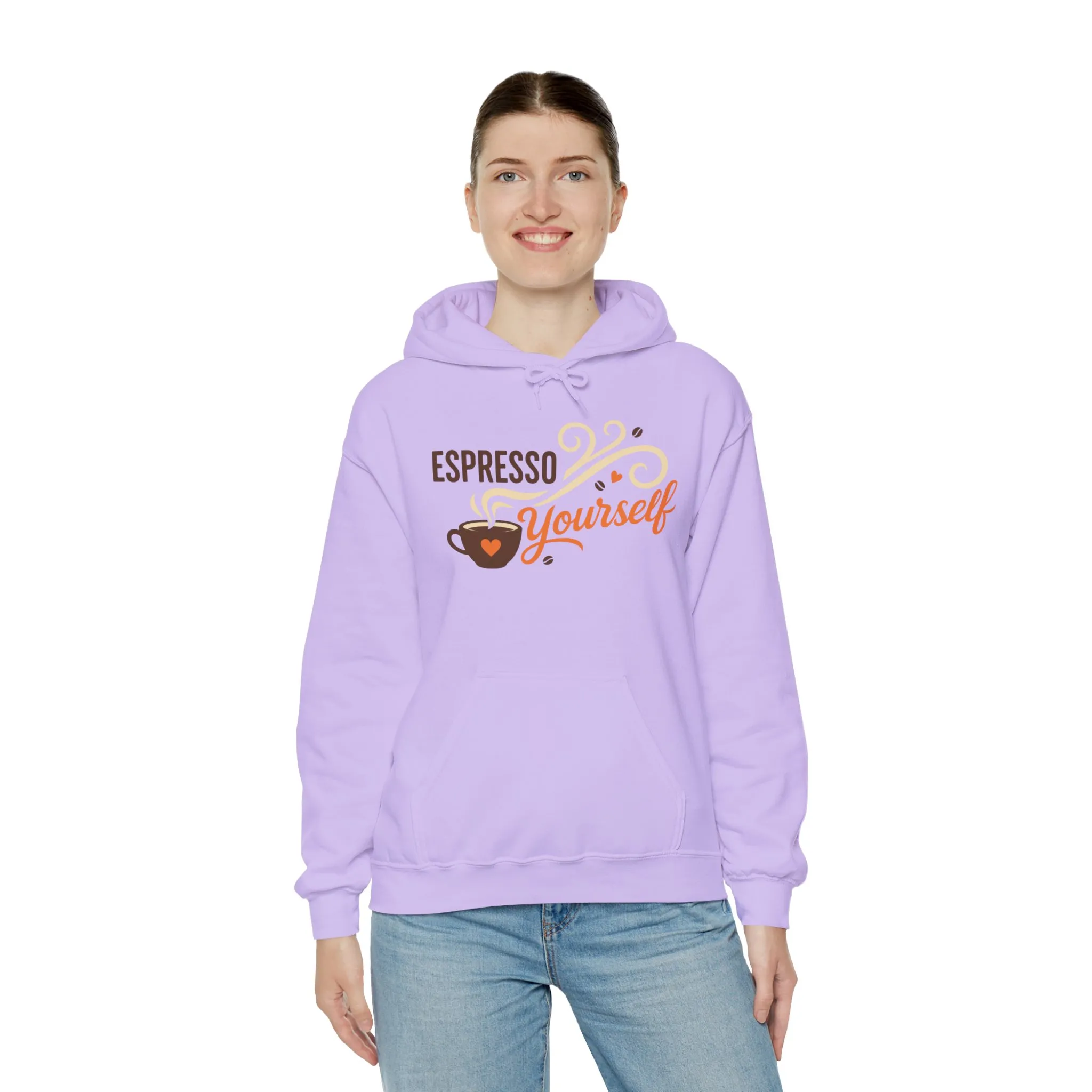 Espresso Yourself Coffee Hoodie, Funny Womens Barista Gift, Cozy Cafe Sweatshirt - Image 28