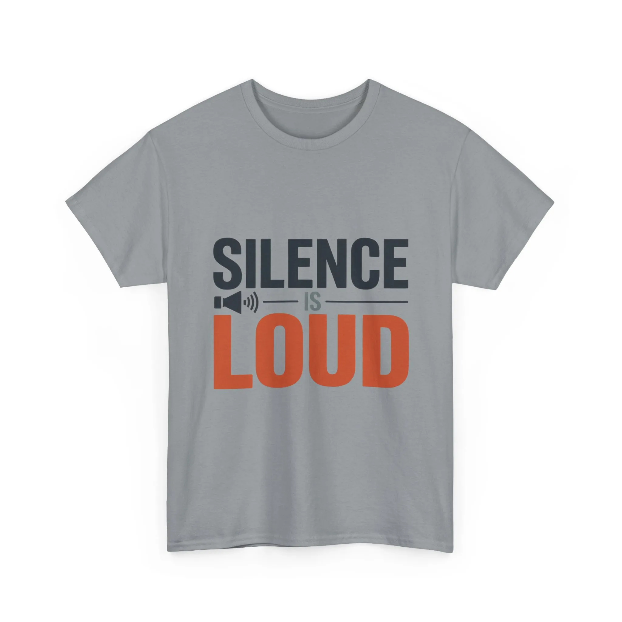 Silence Is Loud Motivational Quote Mens T-Shirt, Silence Tee, ironic Tee, Graphic Tee - Image 13
