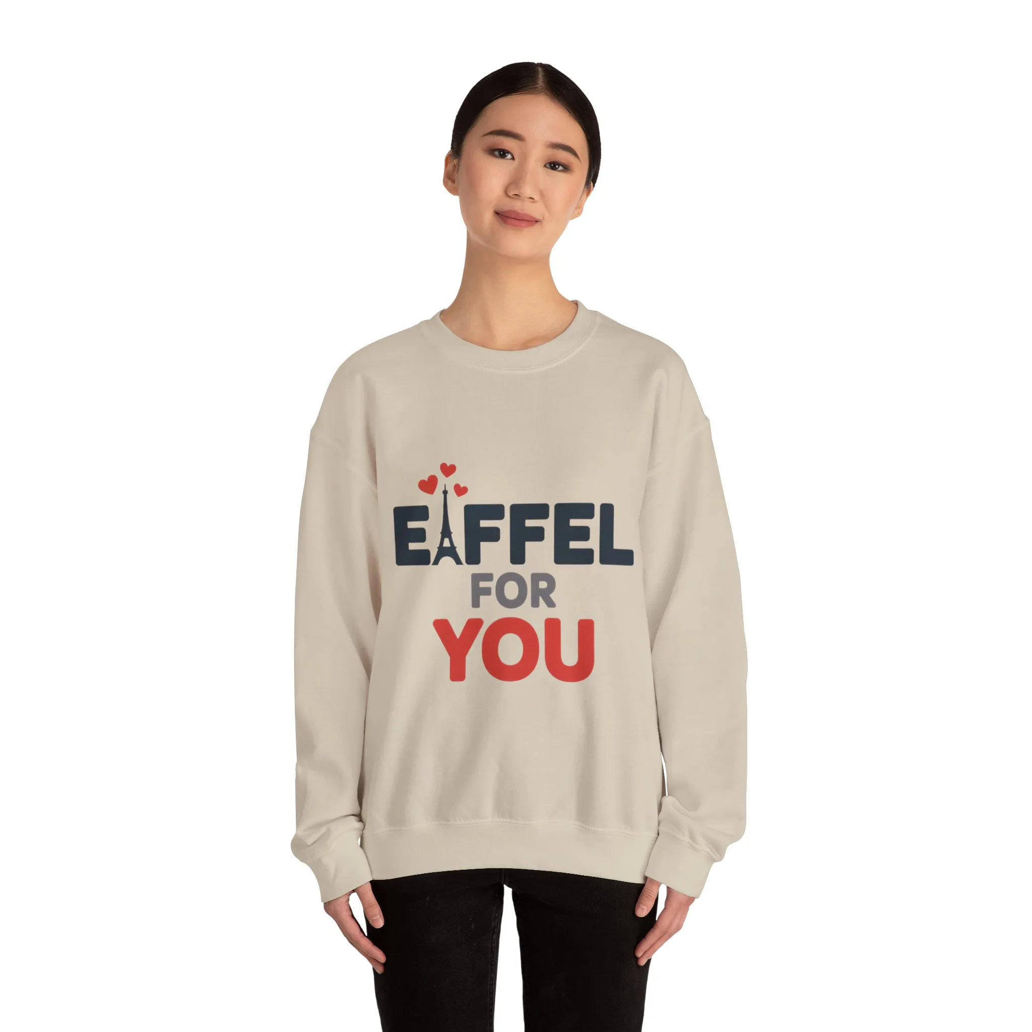 Womens Heavy Blend™ Crewneck Sweatshirt, Eiffel For You Romantic Paris Womens Sweatshirt - Image 8