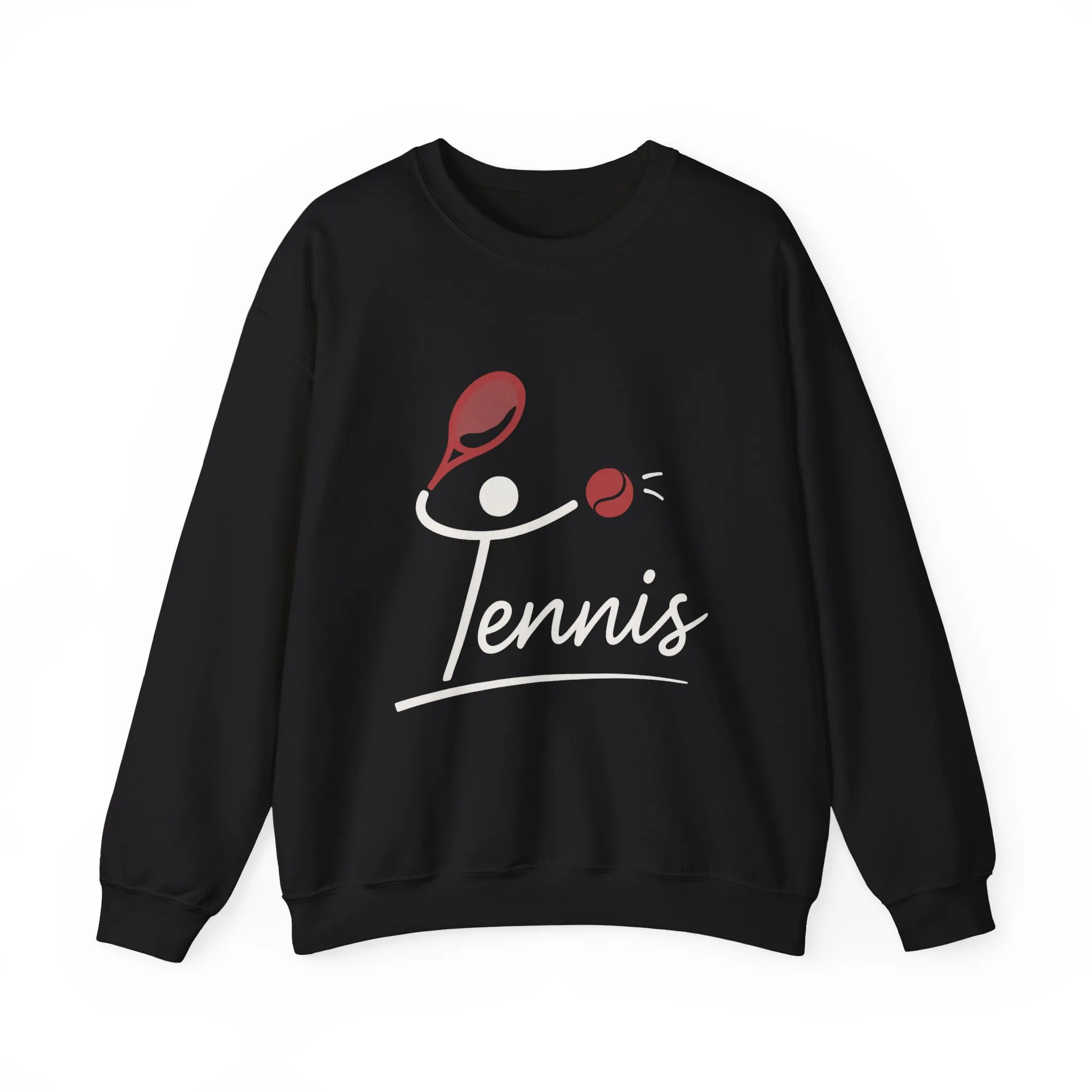Womens Heavy Blend™ Crewneck Sweatshirt, Womens Tennis Sweatshirt, Cute Sports Graphic Pullover, Workout Gym Activewear Top - Image 5