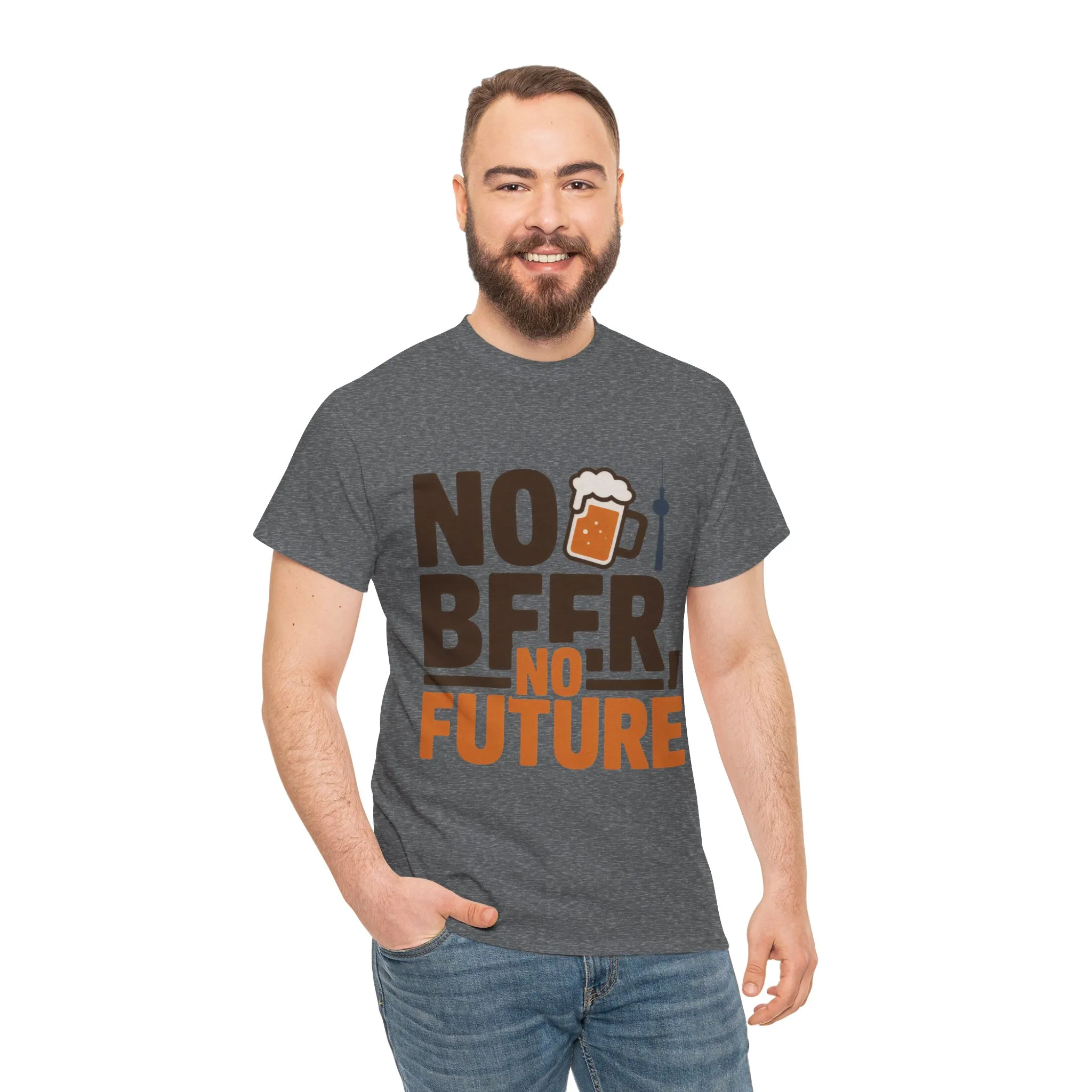 No Beer No Future Funny Beer Graphic Mens T-Shirt, Beer Tee, Beer Lover Tee - Image 14