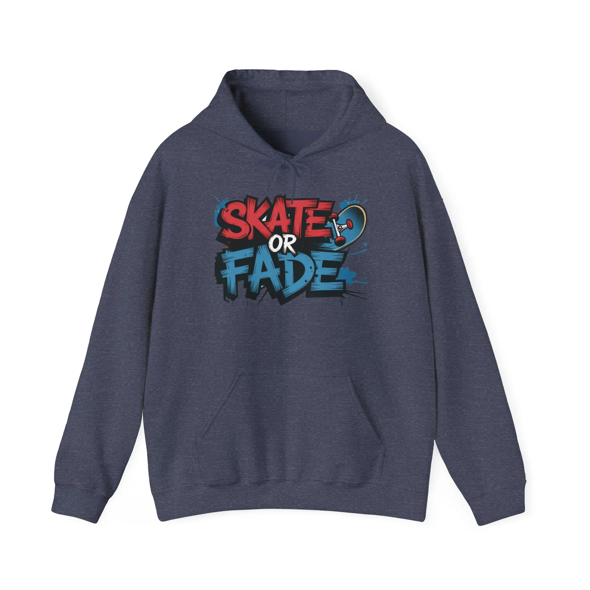 Skate Or Fade Men's Hoodie, Graffiti Skateboarding Pullover, Urban Streetwear Hoodie for Skaters - Image 39