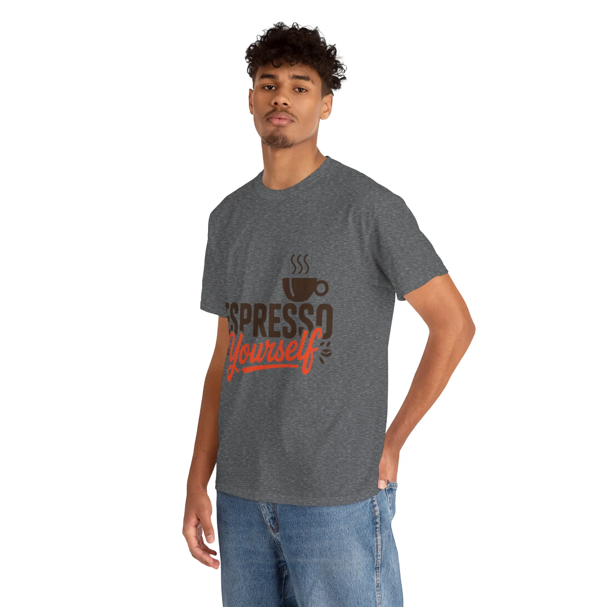Espresso Yourself Mens T-Shirt, Funny Coffee Graphic Tee, Coffee Tee, Coffee Humor - Image 15