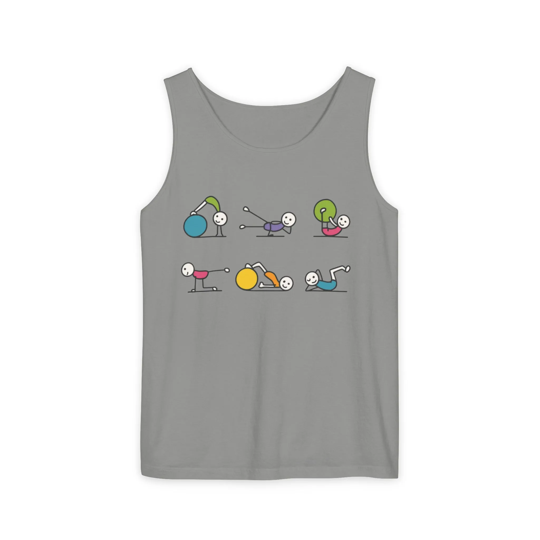 Womens Garment-Dyed Tank Top, Fit Fun Pilates Womens Tank Top, Cute Workout Shirt, Funny Yoga Gym Top for Women - Image 13