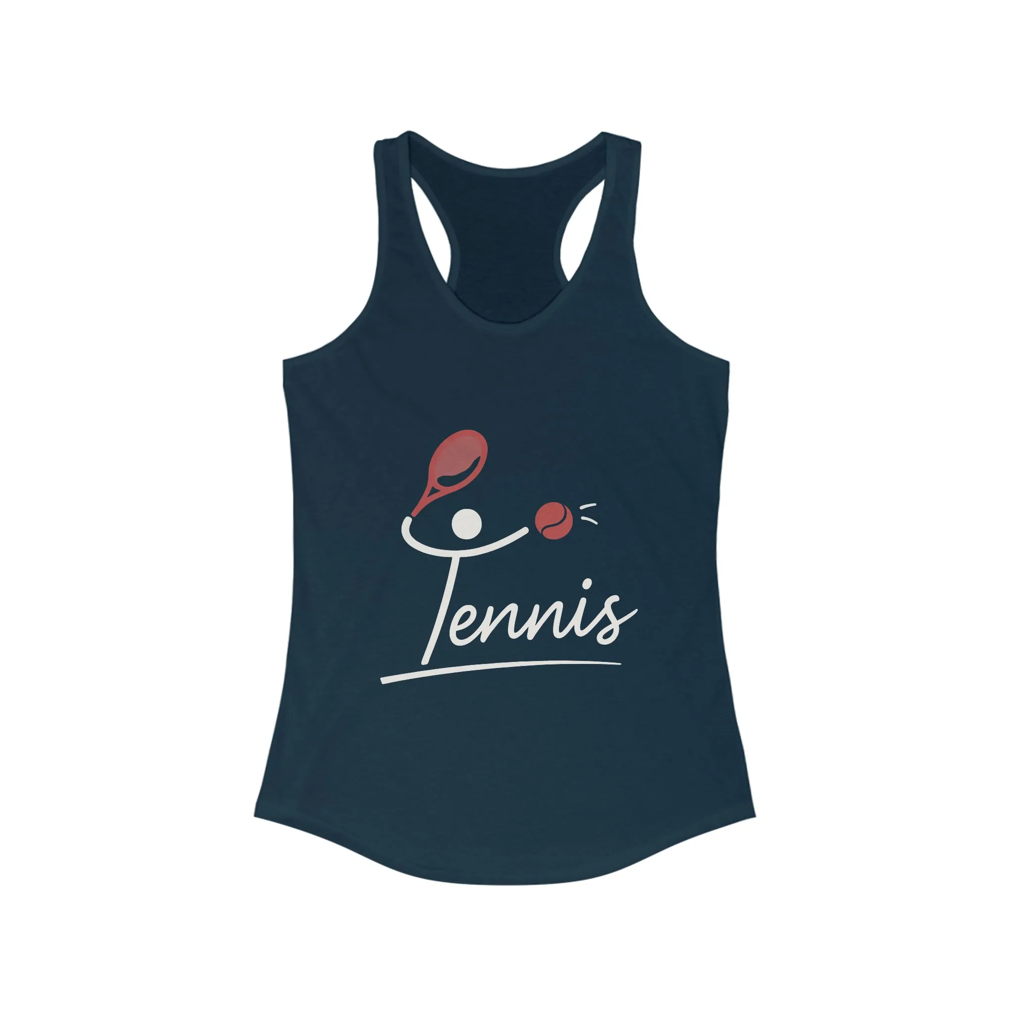 Women's Ideal Racerback Tank, Womens Tennis Tank Top, Cute Sports Graphic Top, Workout Gym Activewear Shirt - Image 13