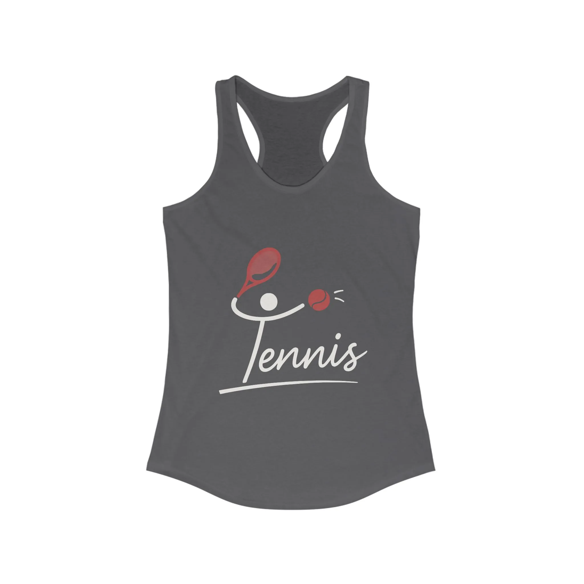 Women's Ideal Racerback Tank, Womens Tennis Tank Top, Cute Sports Graphic Top, Workout Gym Activewear Shirt - Image 15