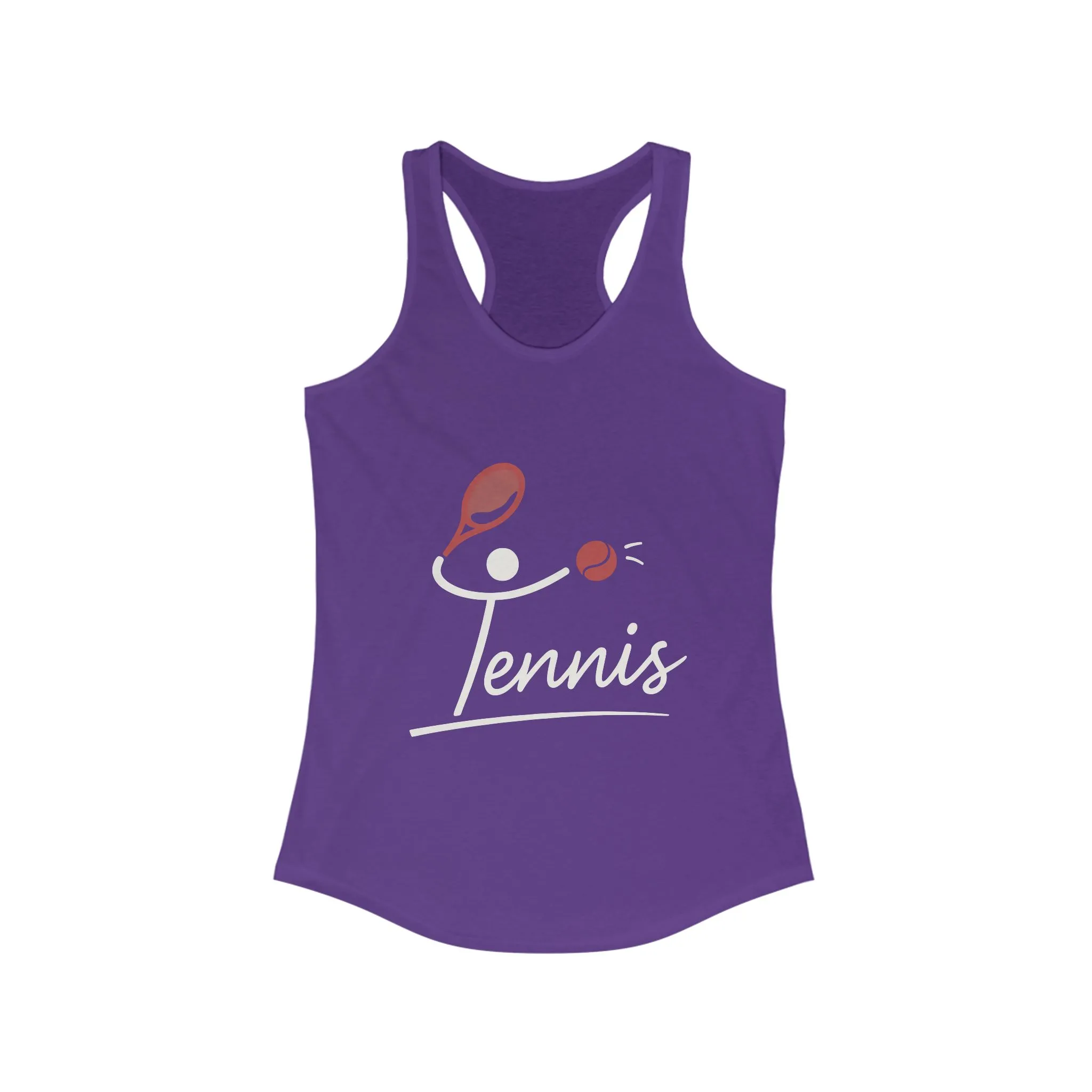 Women's Ideal Racerback Tank, Womens Tennis Tank Top, Cute Sports Graphic Top, Workout Gym Activewear Shirt - Image 17
