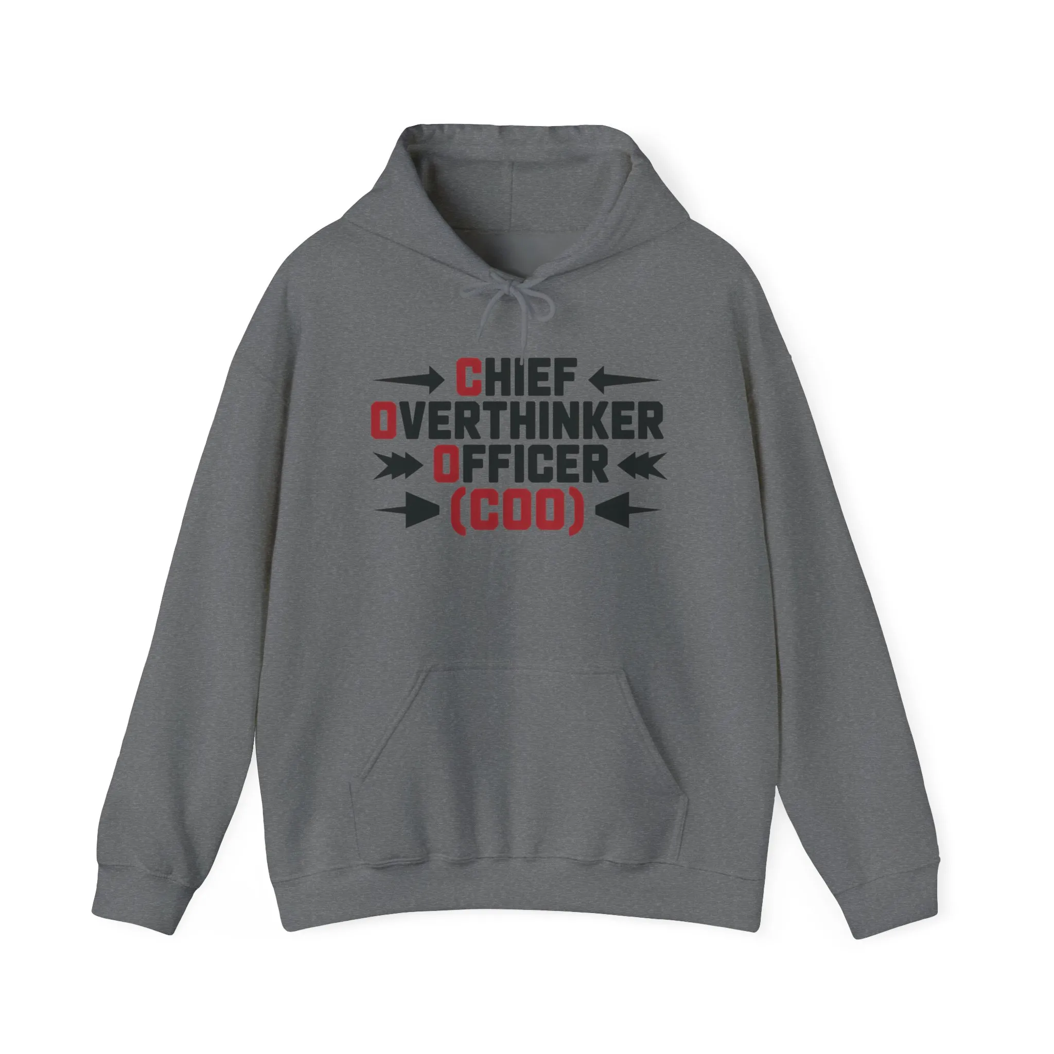 Chief Overthinker Officer Men's Hoodie, Funny COO Graphic Pullover, Sarcastic Office Humor Gift, Men's Heavy Blend™ Hooded Sweatshirt - Image 17