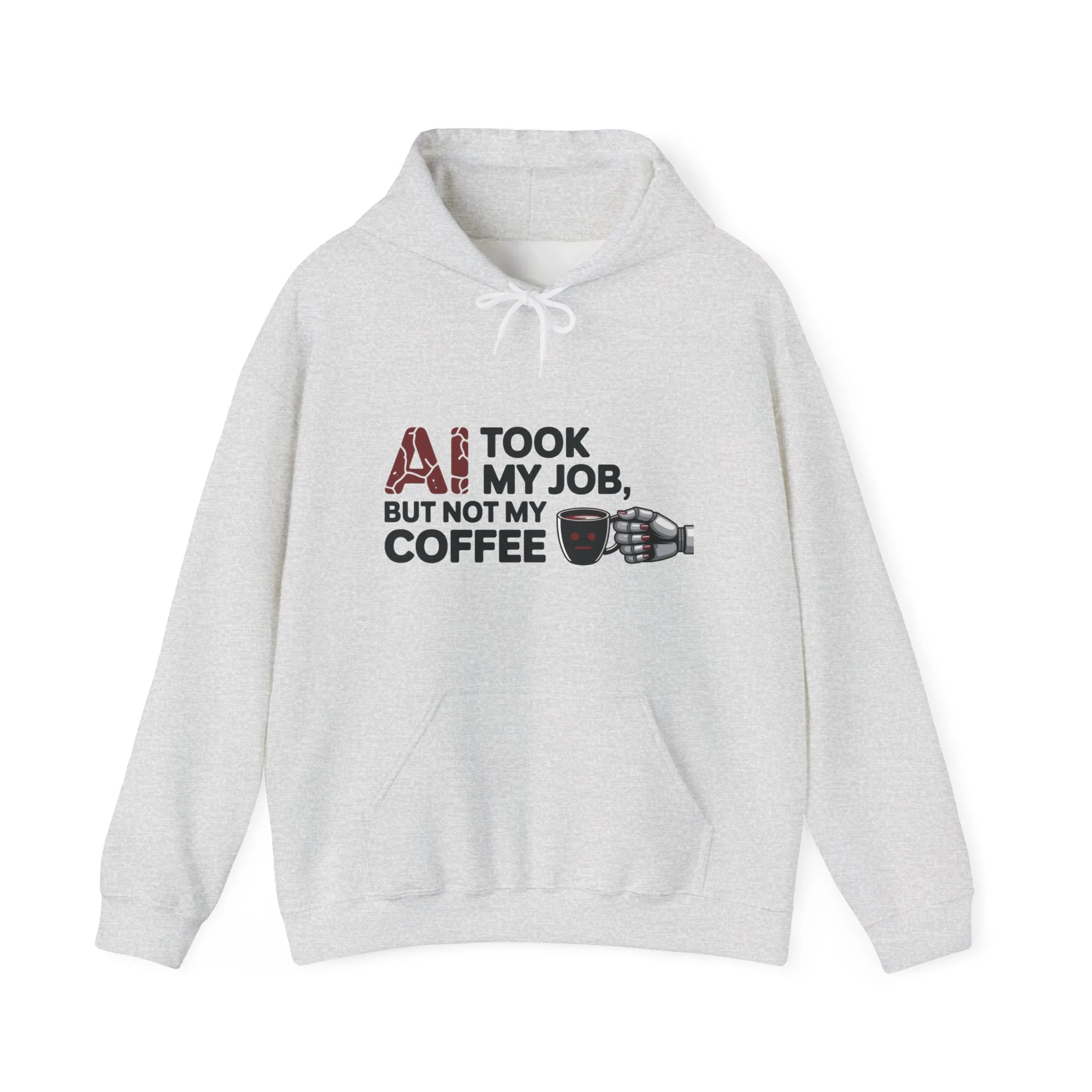 Women's AI Coffee Hoodie, Funny Robot Humor Pullover, Geek Job Joke Sweatshirt Gift, Sarcastic Work Shirt, Office Humor - Image 9