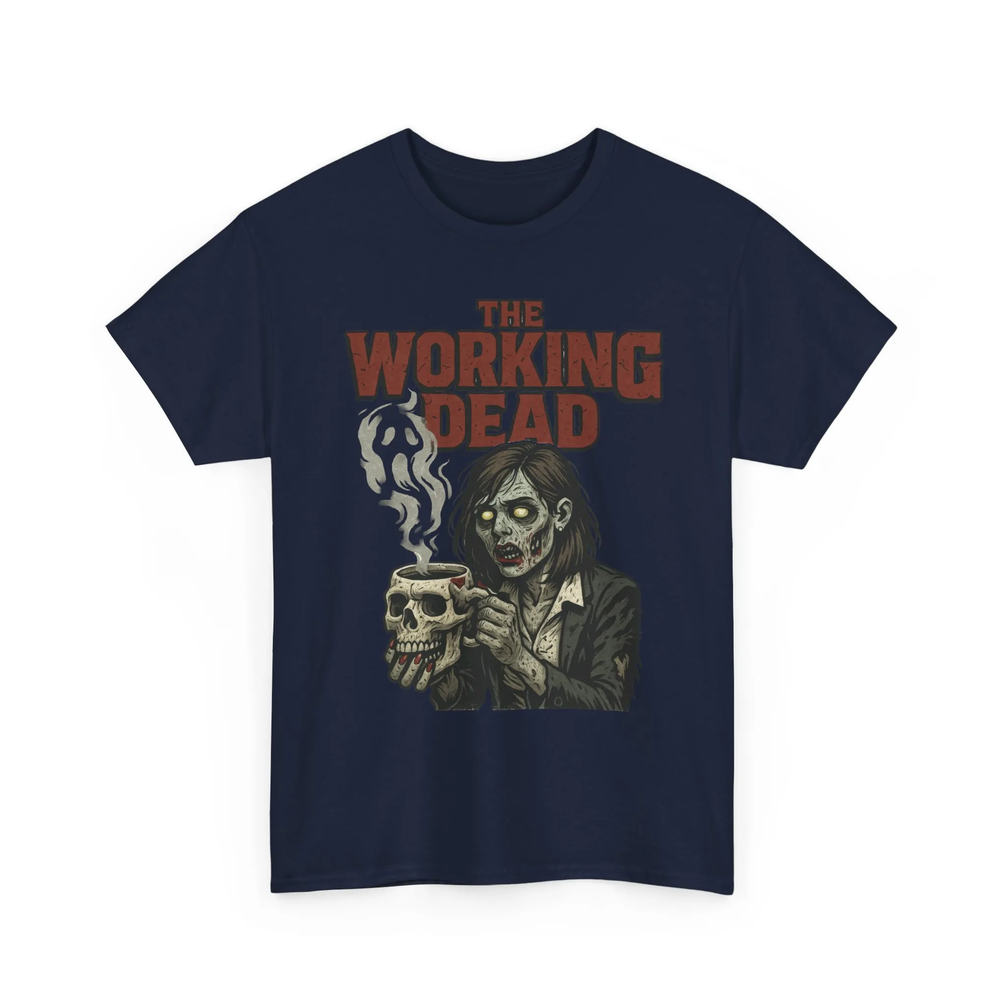 The Working Dead Women's Zombie Funny Office T-Shirt, Meeting Humor Tee, Halloween Work Tee - Image 24