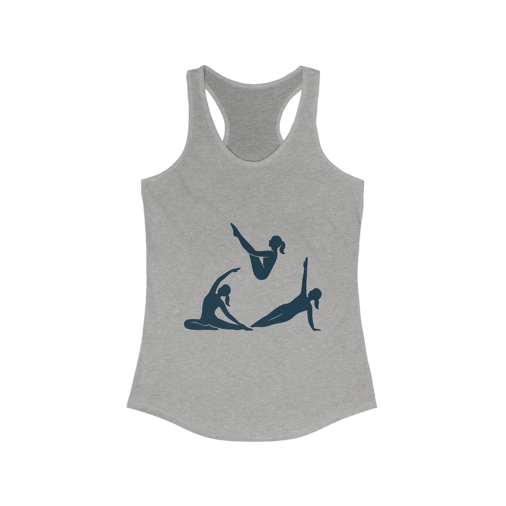 Women's Ideal Racerback Tank, Womens Pilates Tank Top, Yoga Fitness Graphic Top, Cute Workout Gym Shirt - Image 7